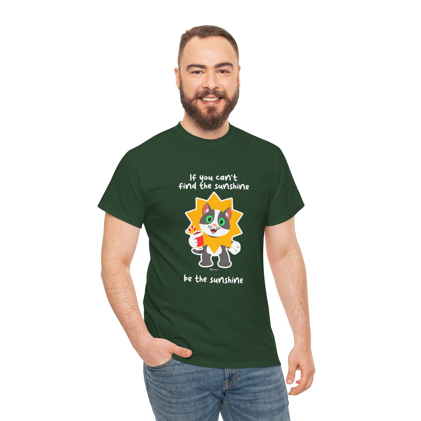 T-Shirt - PosiCat - If You Can't Find The Sunshine, Be The Sunshine