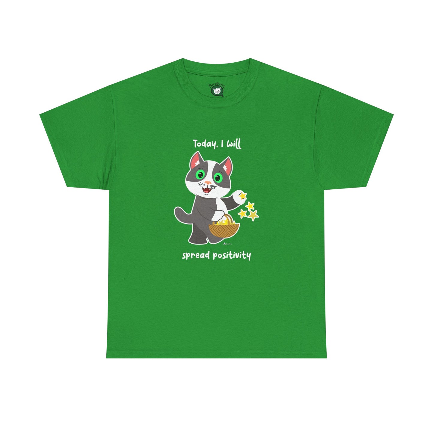 T-Shirt - PosiCat - Today, I will spread positivity