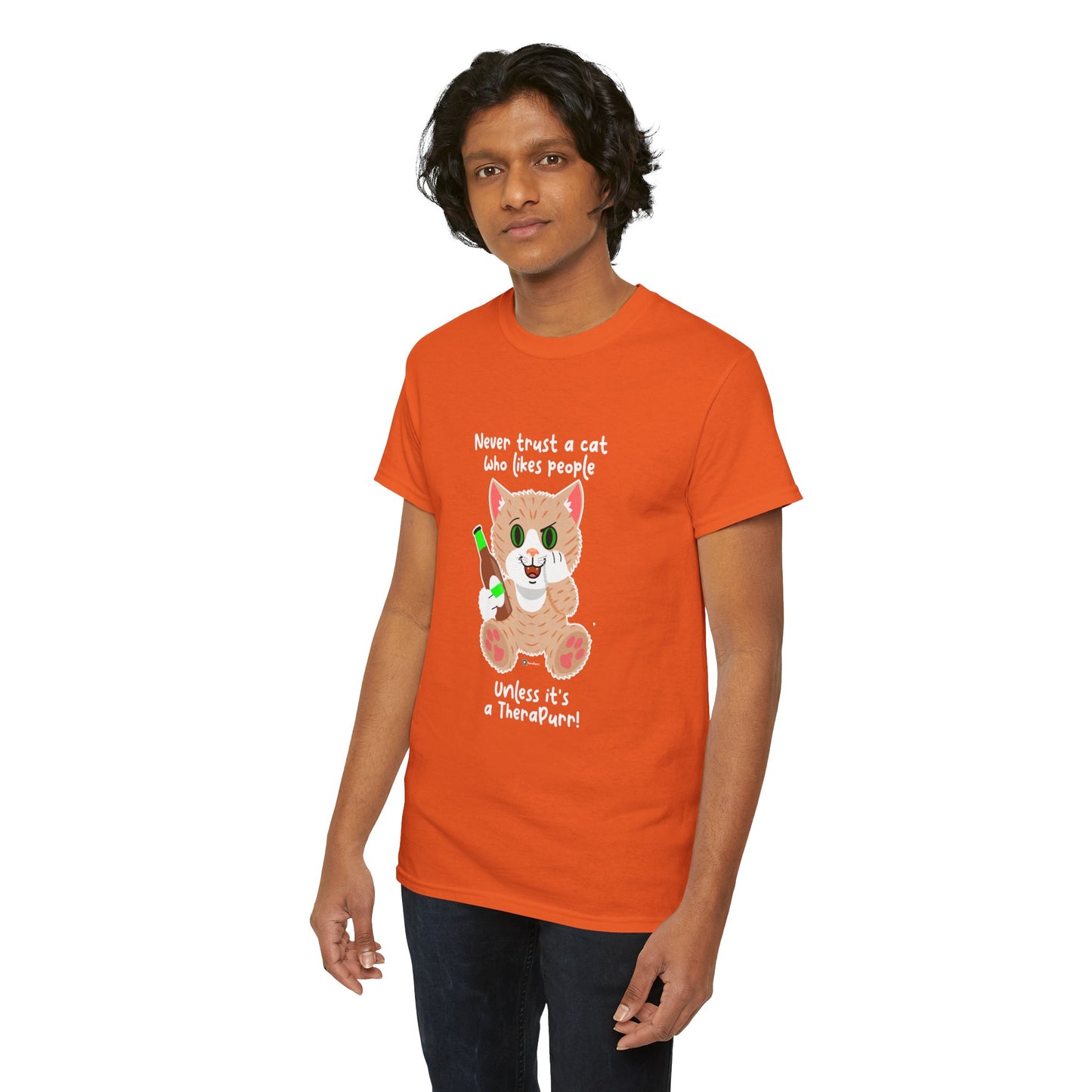 T-Shirt - SmartyCat - Never trust a cat who likes people - unless it's a TheraPurr!
