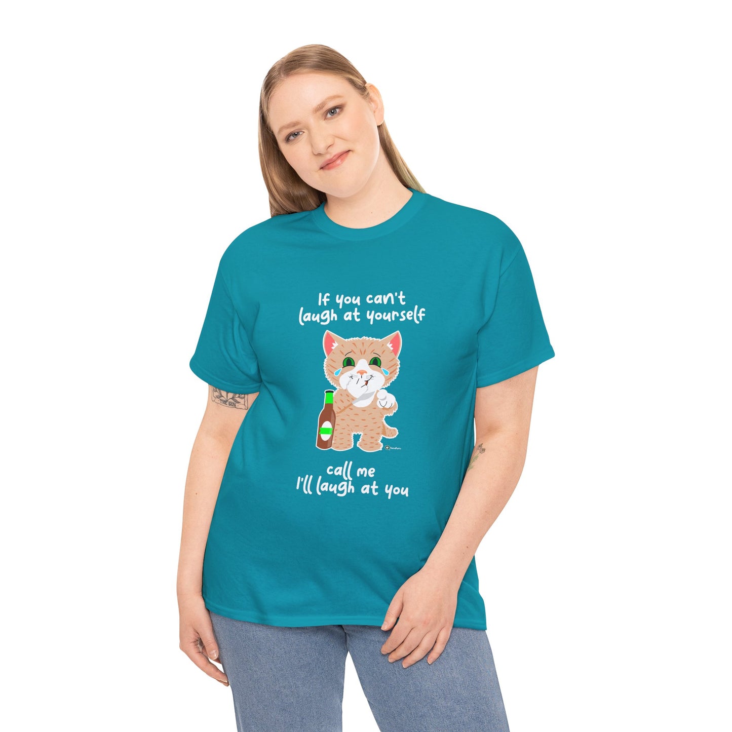 T-Shirt - SmartyCat - If you can't laugh at yourself - call me - I'll laugh at you