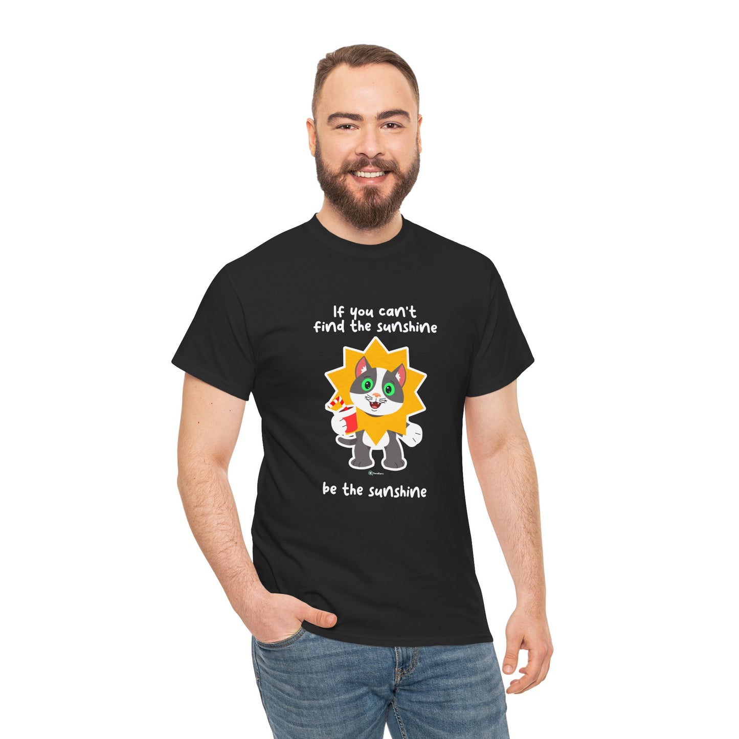 T-Shirt - PosiCat - If You Can't Find The Sunshine, Be The Sunshine