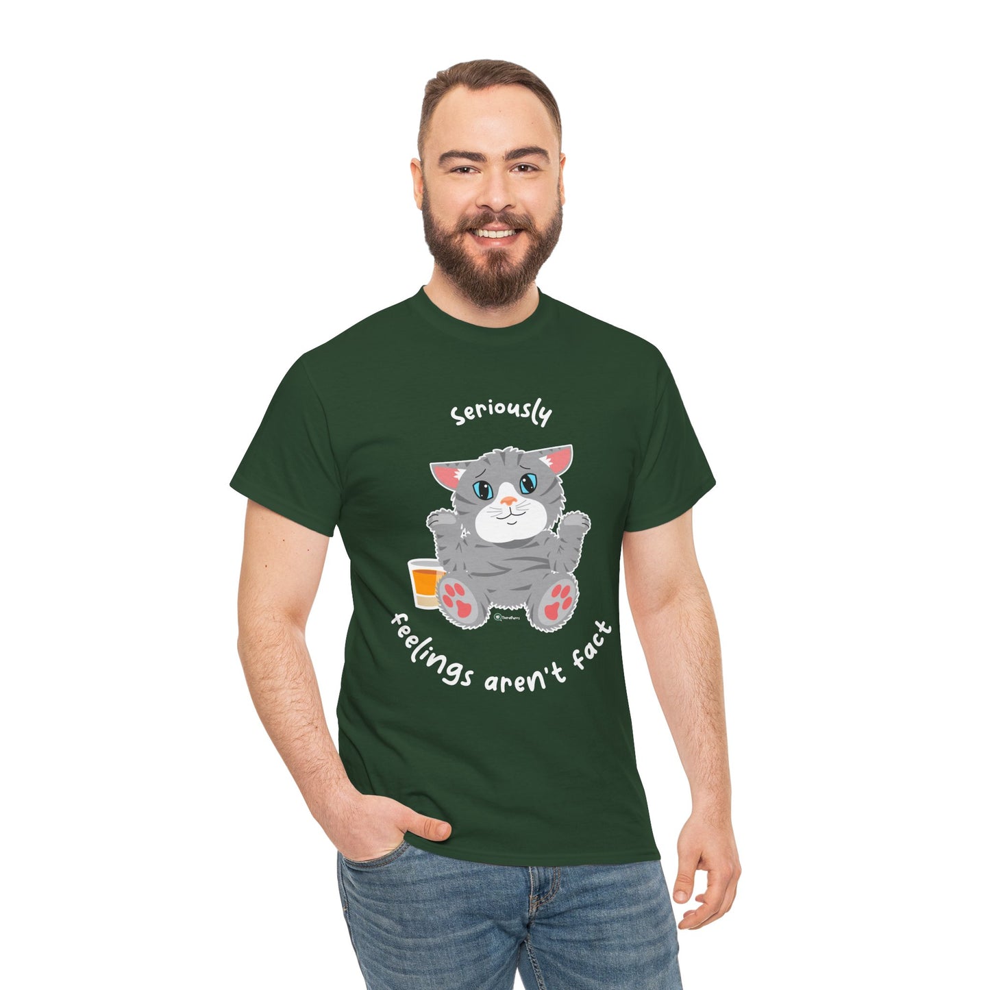 T-Shirt - TheraCat - Seriously feelings aren't fact