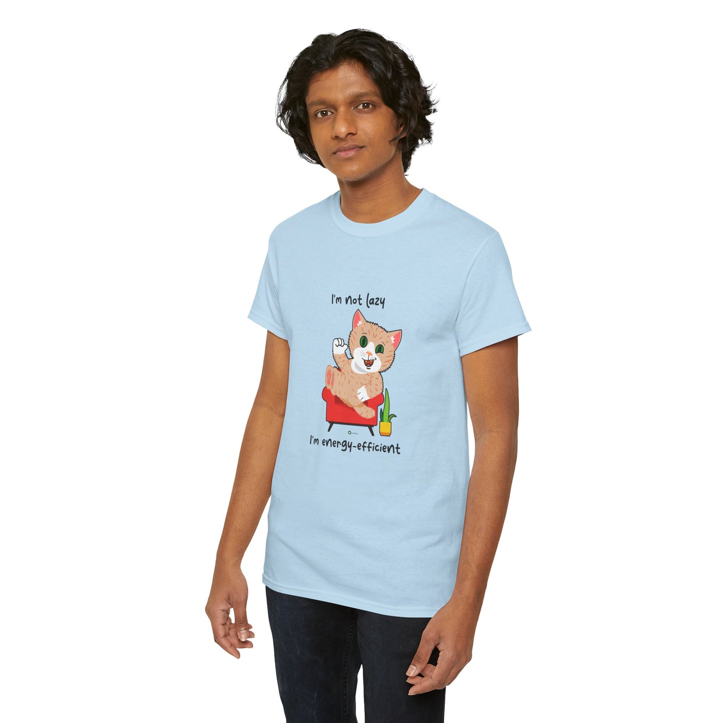 T-Shirt - SmartyCat - I'm not lazy. I'm energy efficient.