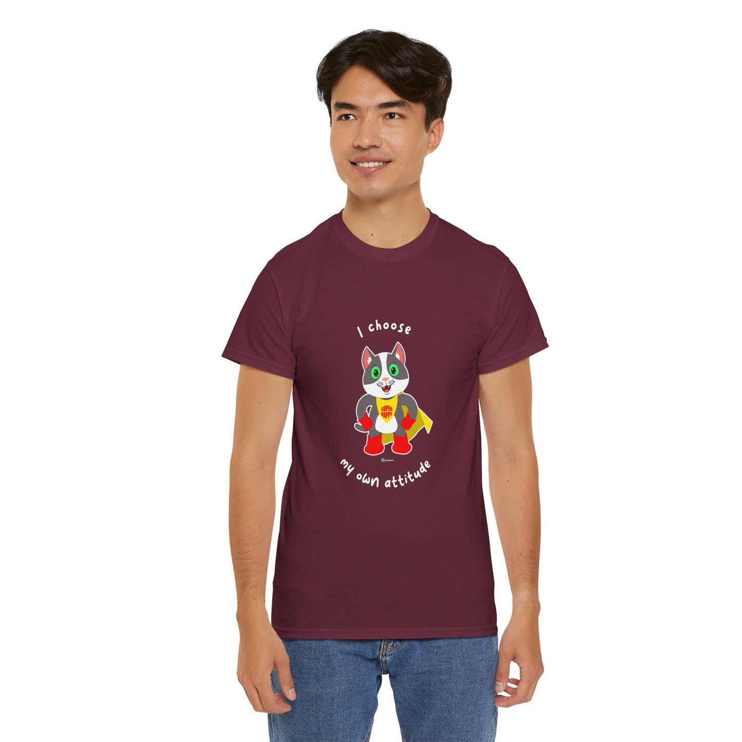 T-Shirt - PosiCat - I choose my own attitude