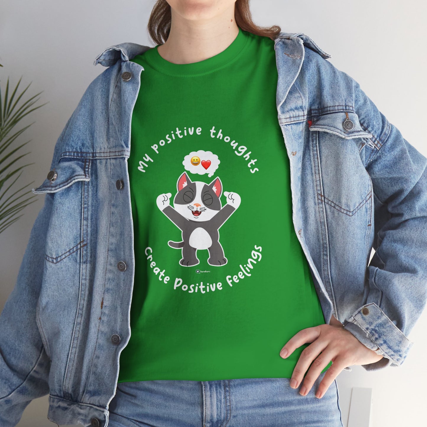 T-Shirt - PosiCat - My positive thoughts create positive feelings