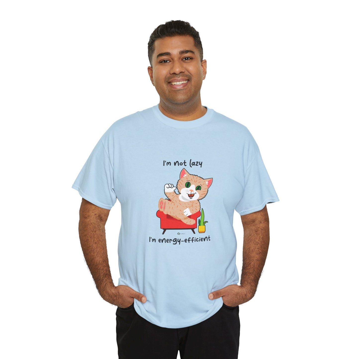 T-Shirt - SmartyCat - I'm not lazy. I'm energy efficient.
