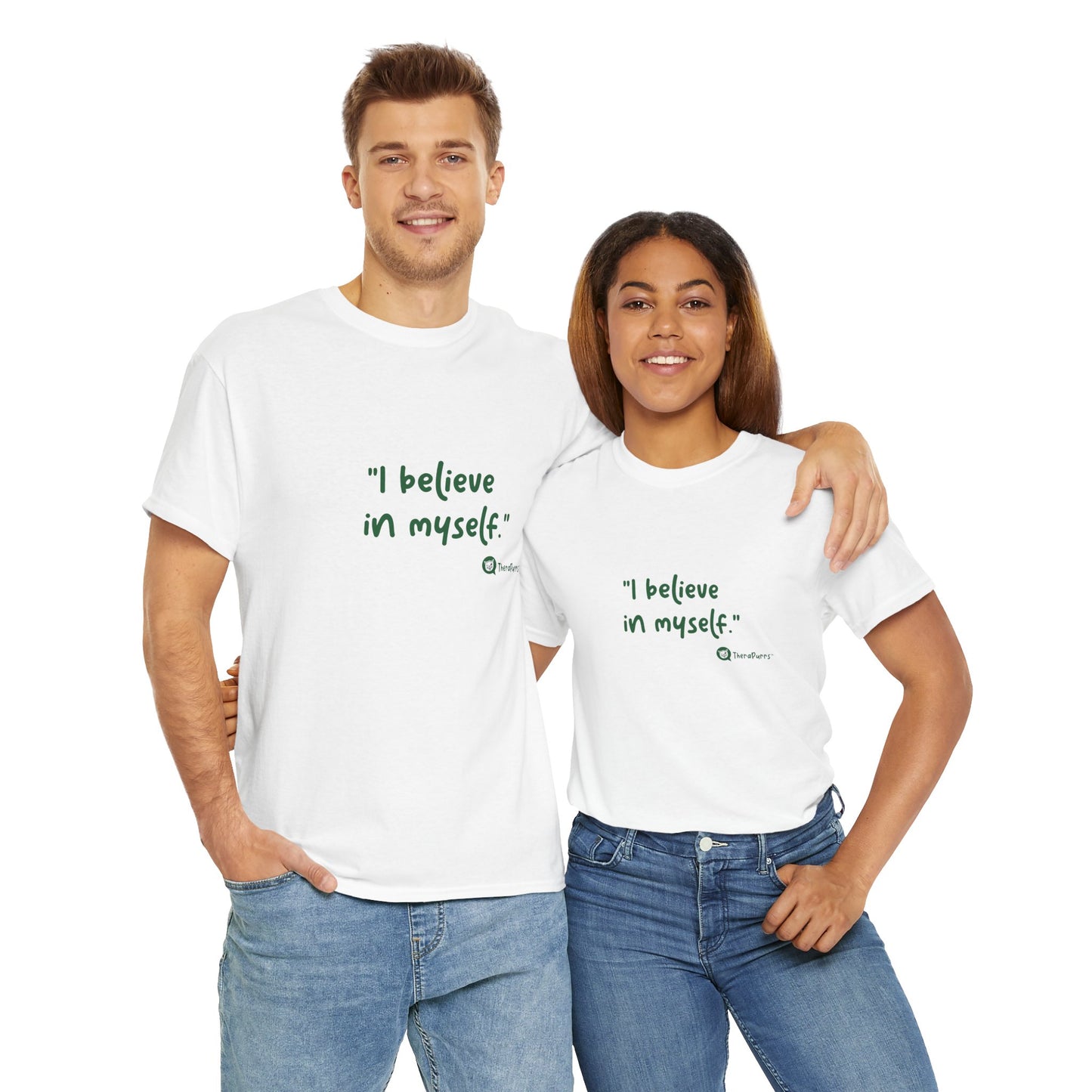 TheraPurrs Phrase T-Shirt - "I believe in myself"