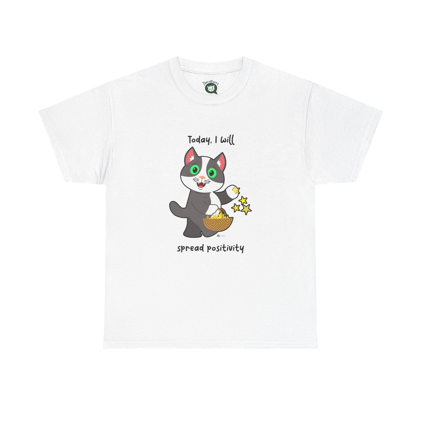 T-Shirt - PosiCat - Today, I will spread positivity