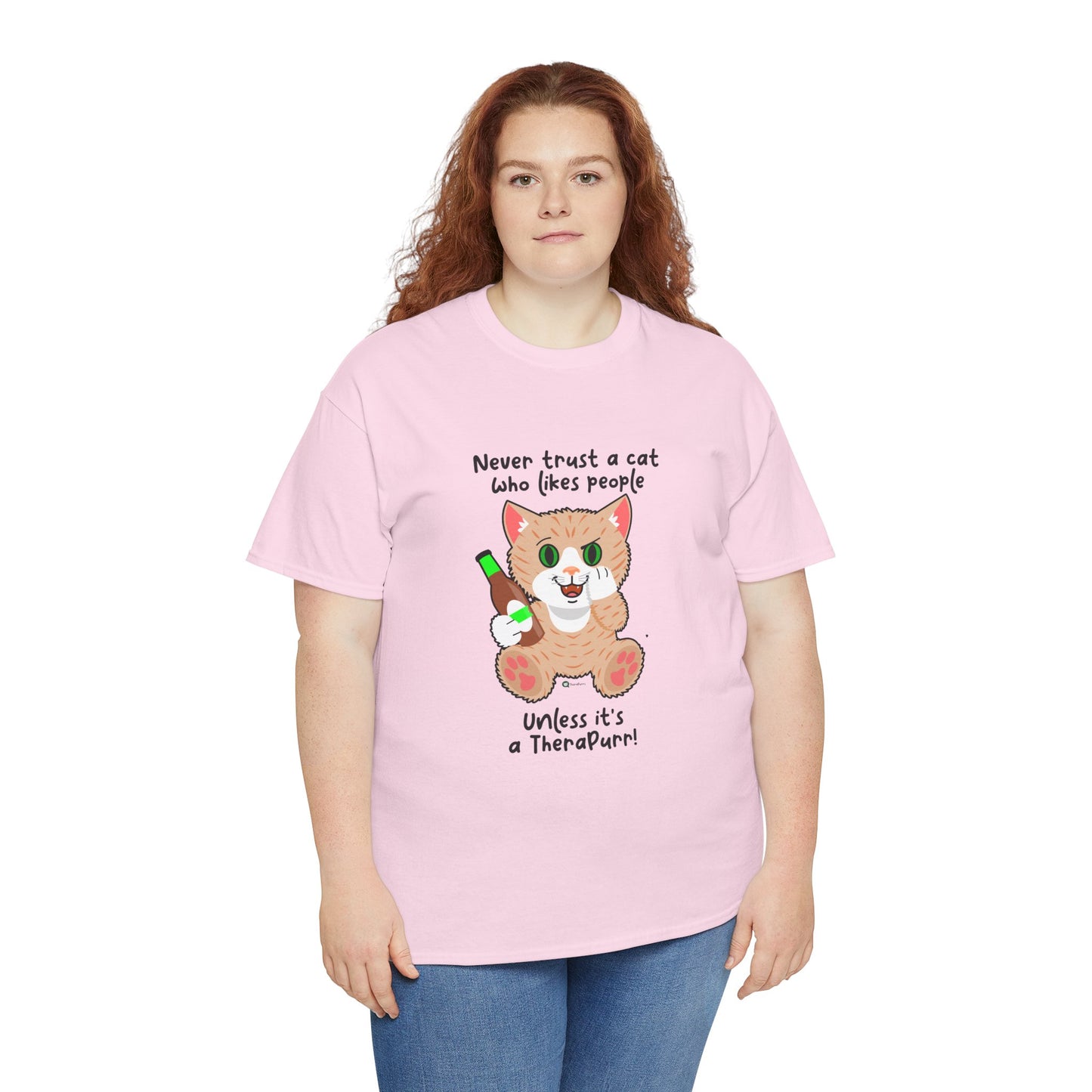 T-Shirt - SmartyCat - Never trust a cat who likes people - unless it's a TheraPurr!