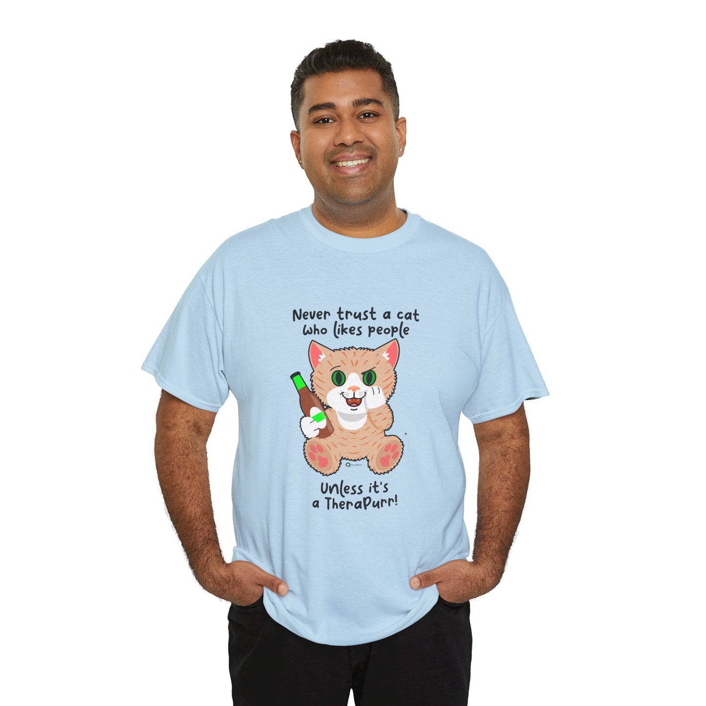 T-Shirt - SmartyCat - Never trust a cat who likes people - unless it's a TheraPurr!