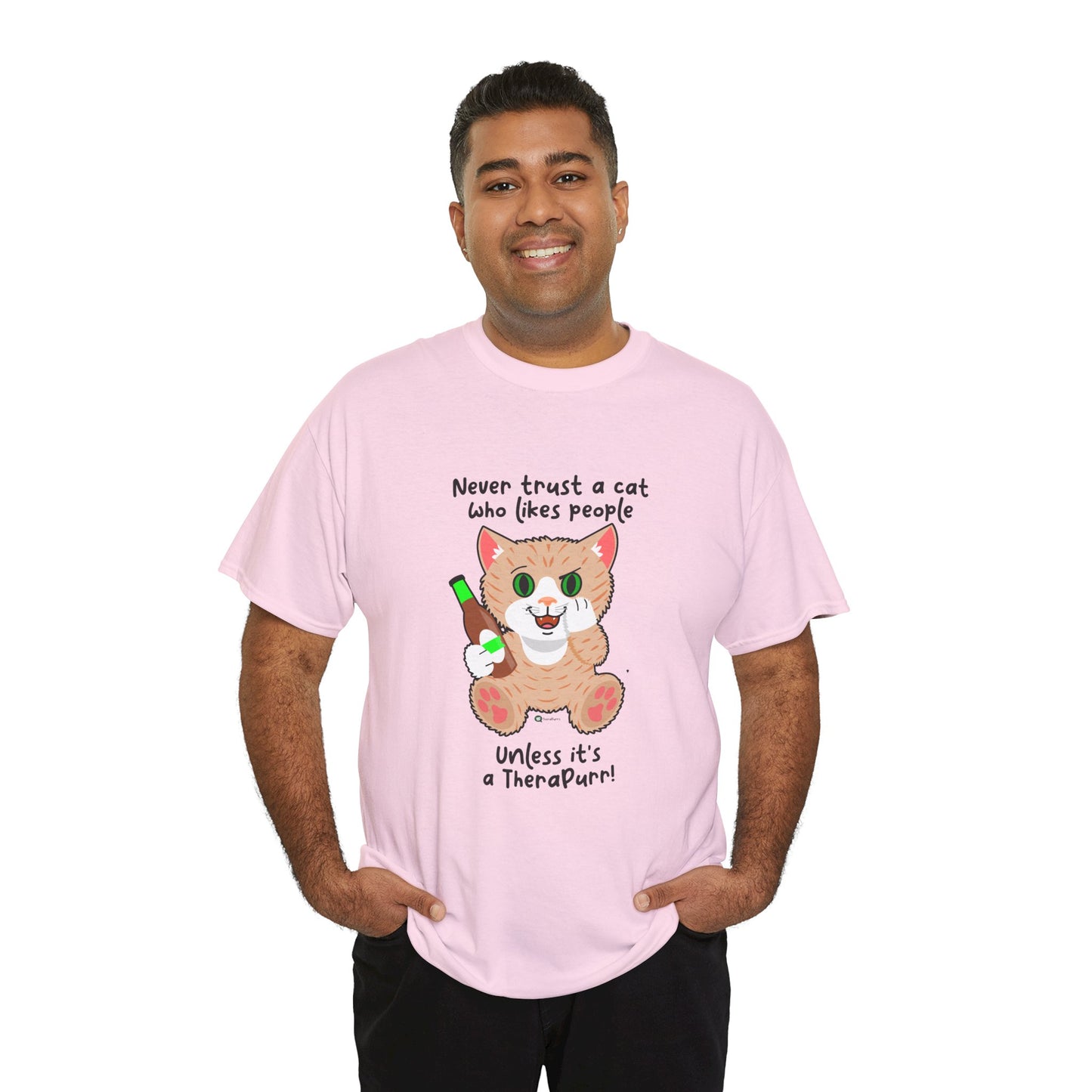 T-Shirt - SmartyCat - Never trust a cat who likes people - unless it's a TheraPurr!