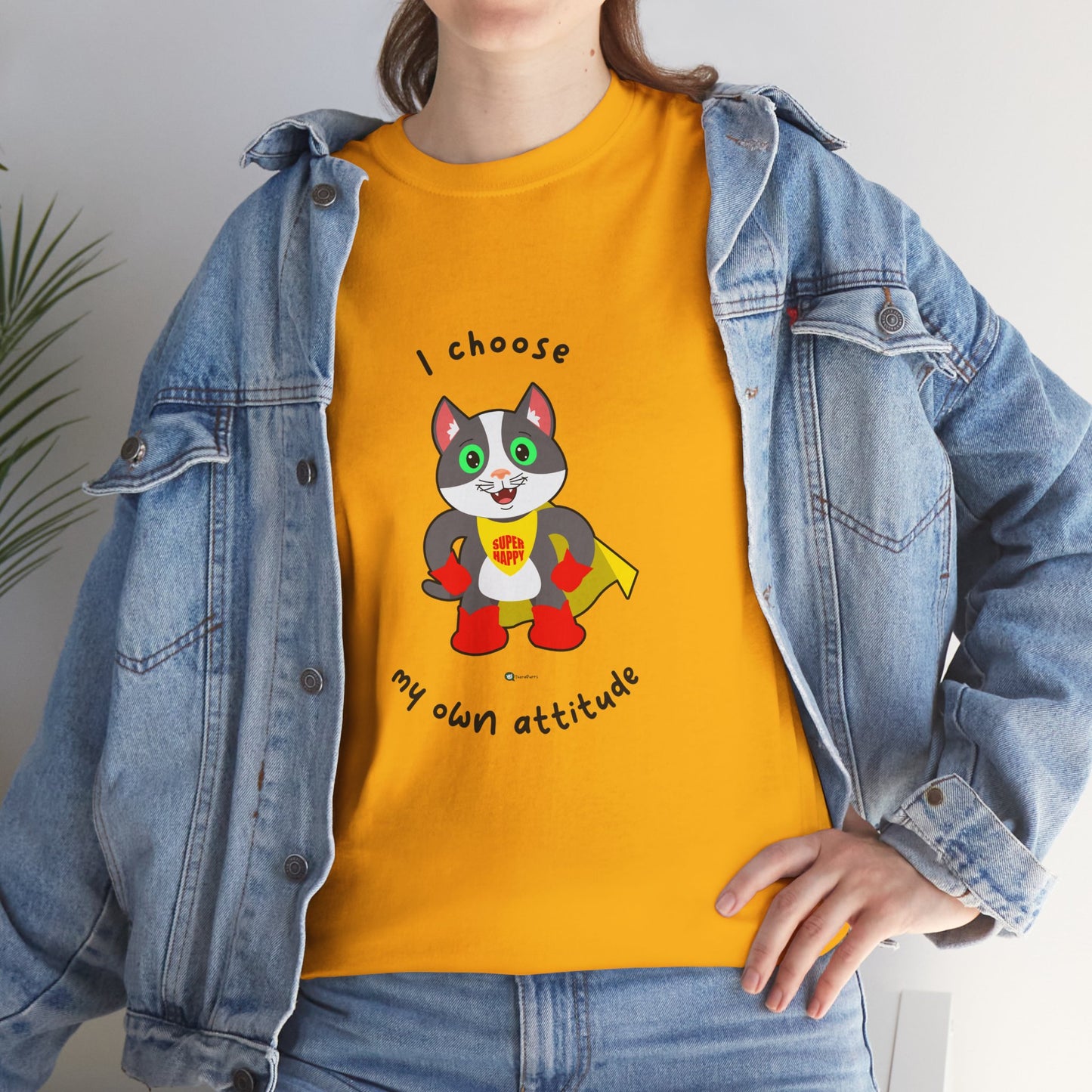 T-Shirt - PosiCat - I choose my own attitude