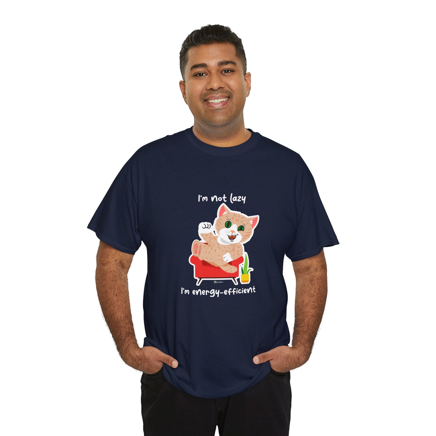T-Shirt - SmartyCat - I'm not lazy. I'm energy efficient.