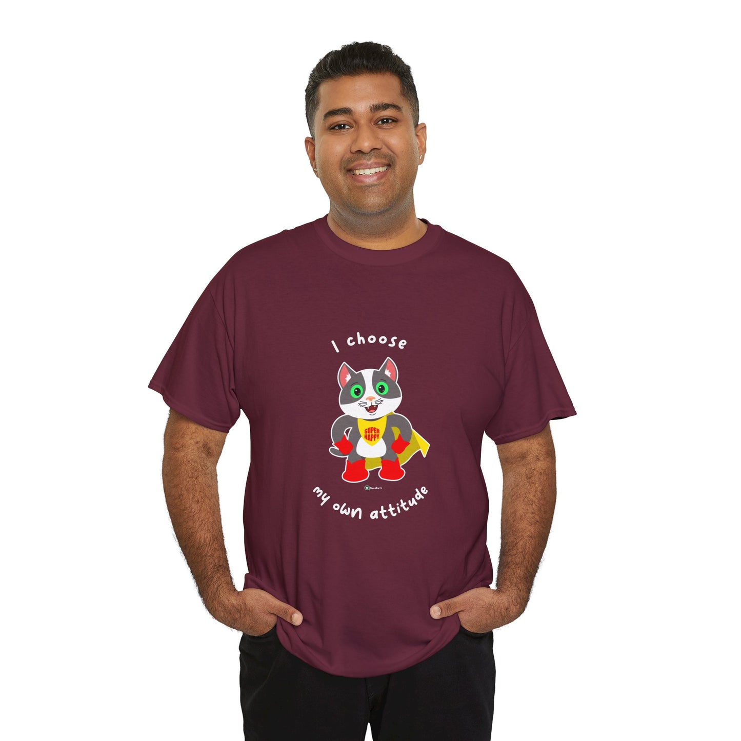 T-Shirt - PosiCat - I choose my own attitude