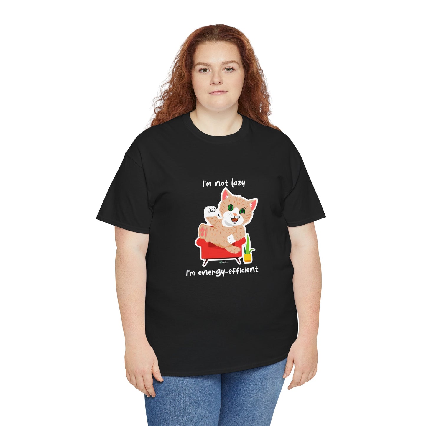 T-Shirt - SmartyCat - I'm not lazy. I'm energy efficient.