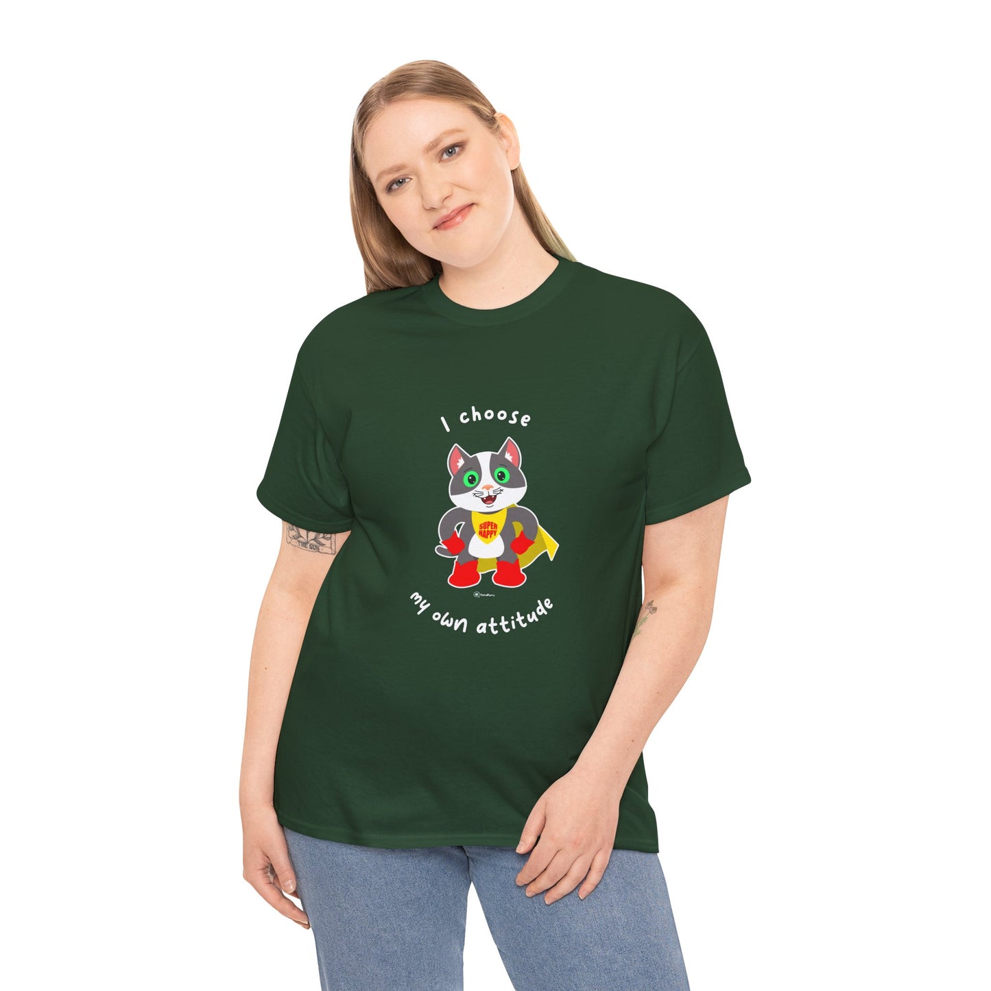 T-Shirt - PosiCat - I choose my own attitude