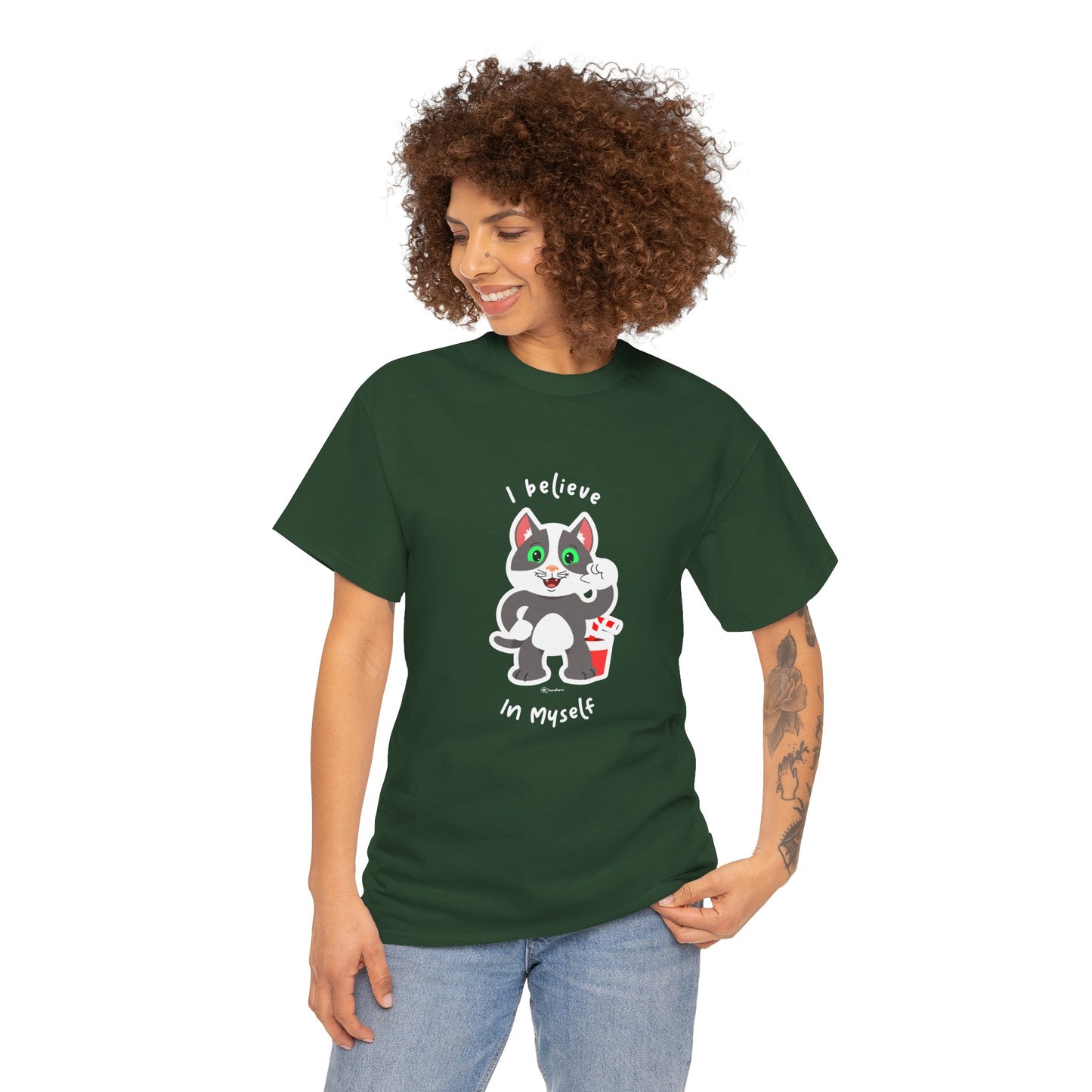 T-Shirt - PosiCat - I believe in myself