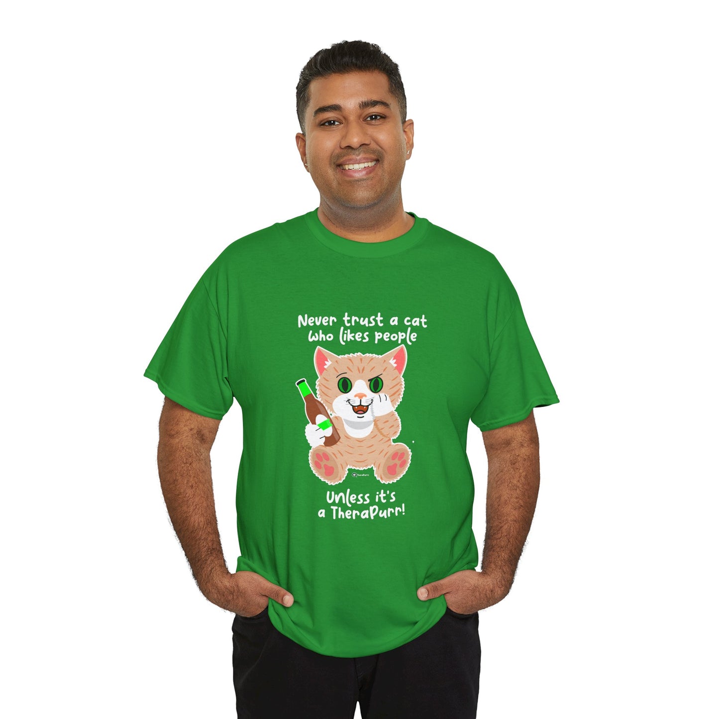 T-Shirt - SmartyCat - Never trust a cat who likes people - unless it's a TheraPurr!