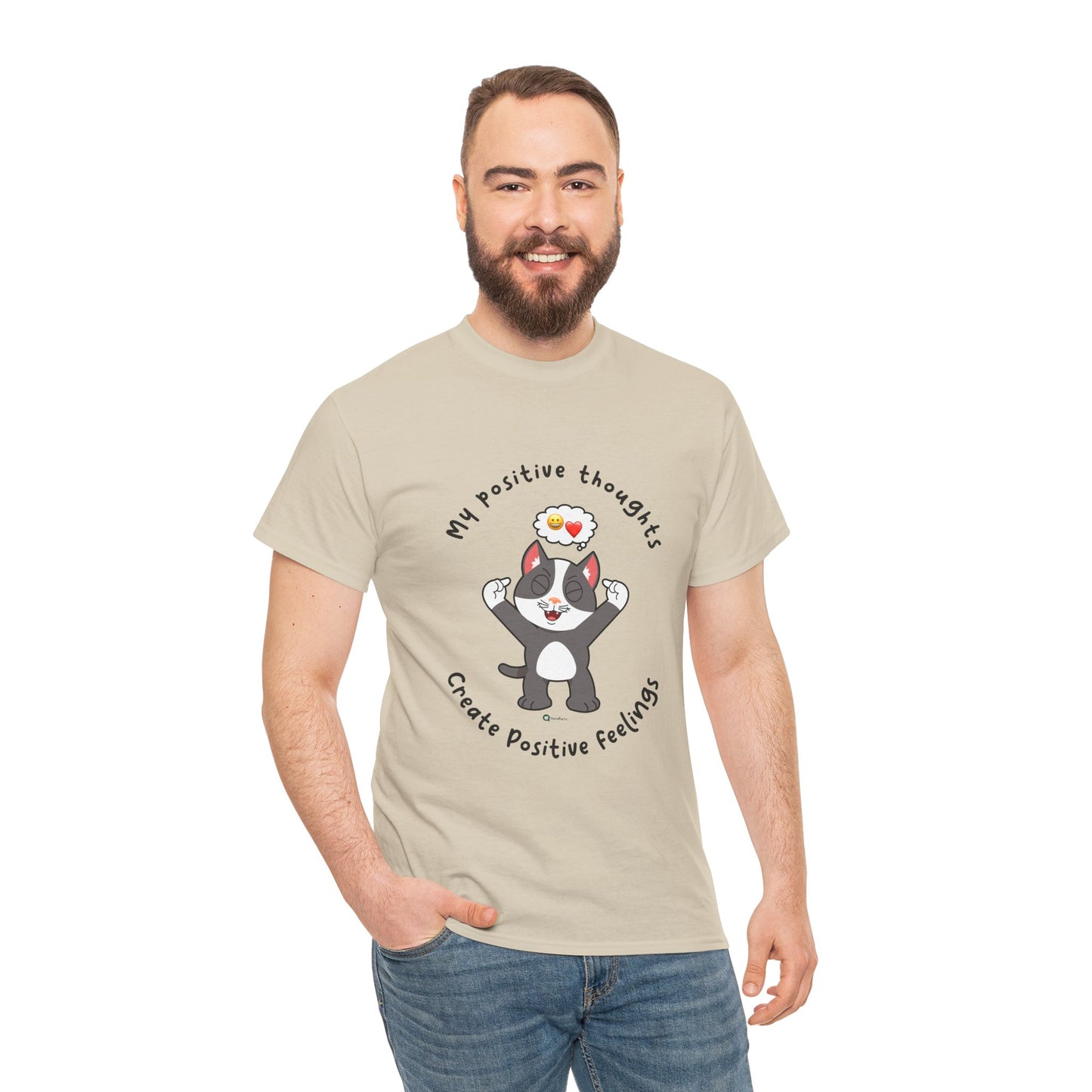 T-Shirt - PosiCat - My positive thoughts create positive feelings