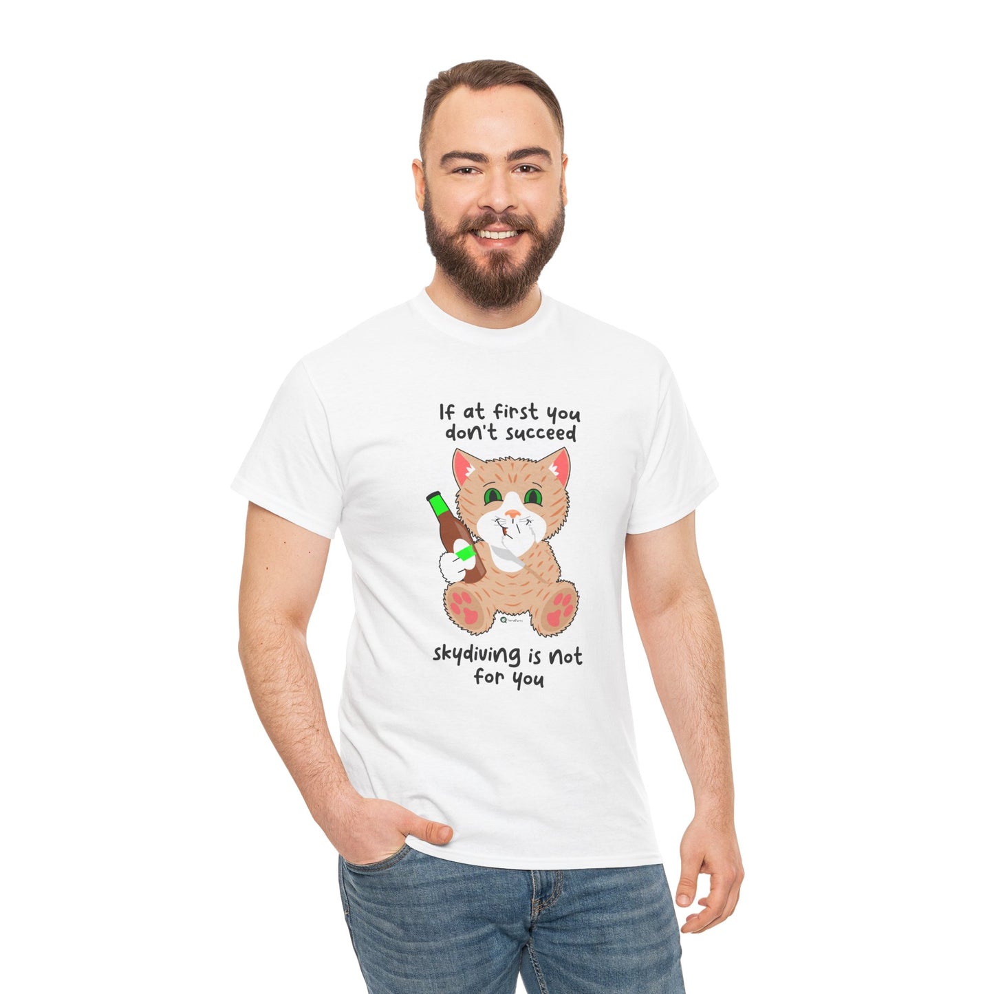 T-Shirt - SmartyCat - Skydiving Is Not For You