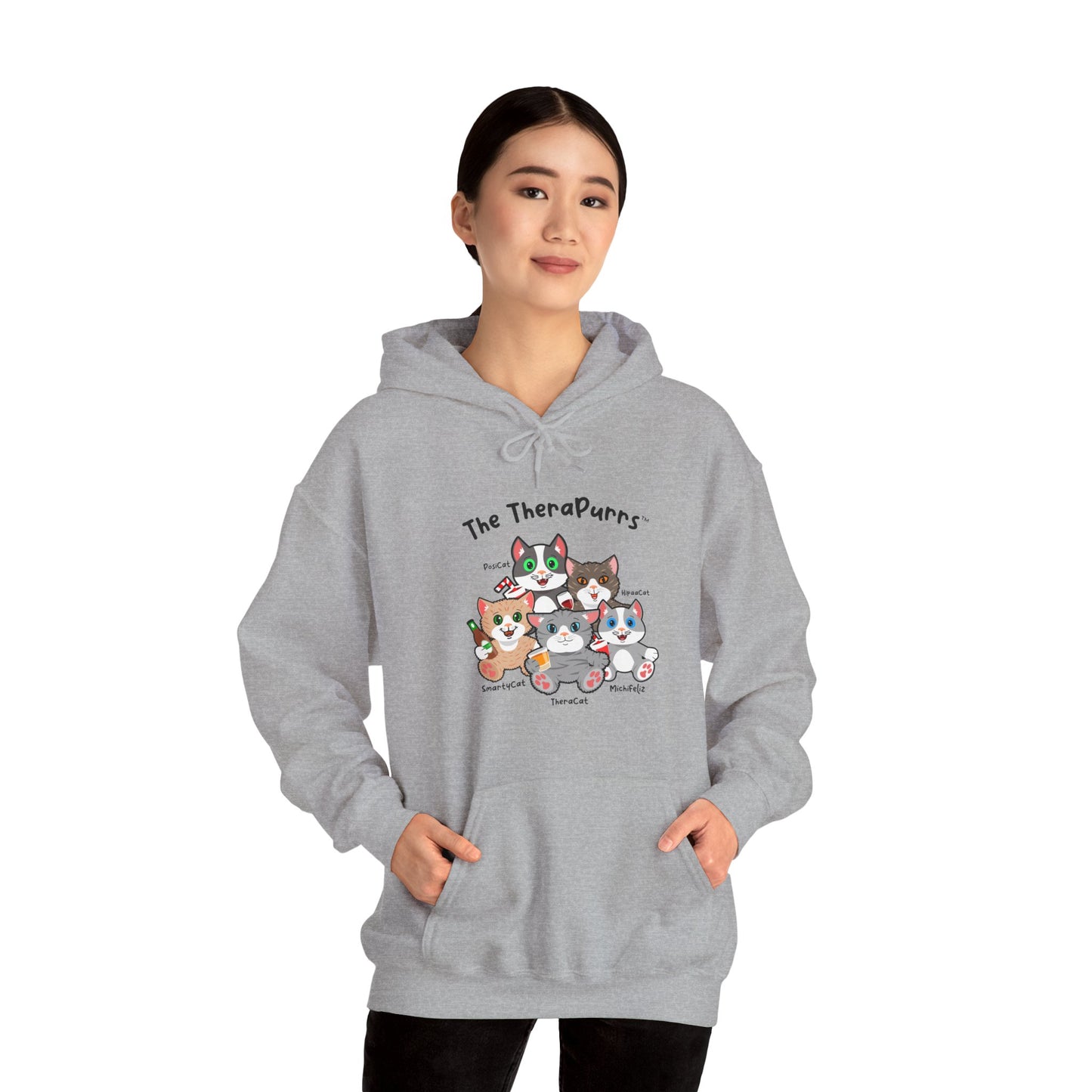 Sweatshirt - TheraPurrs - 5 Cats