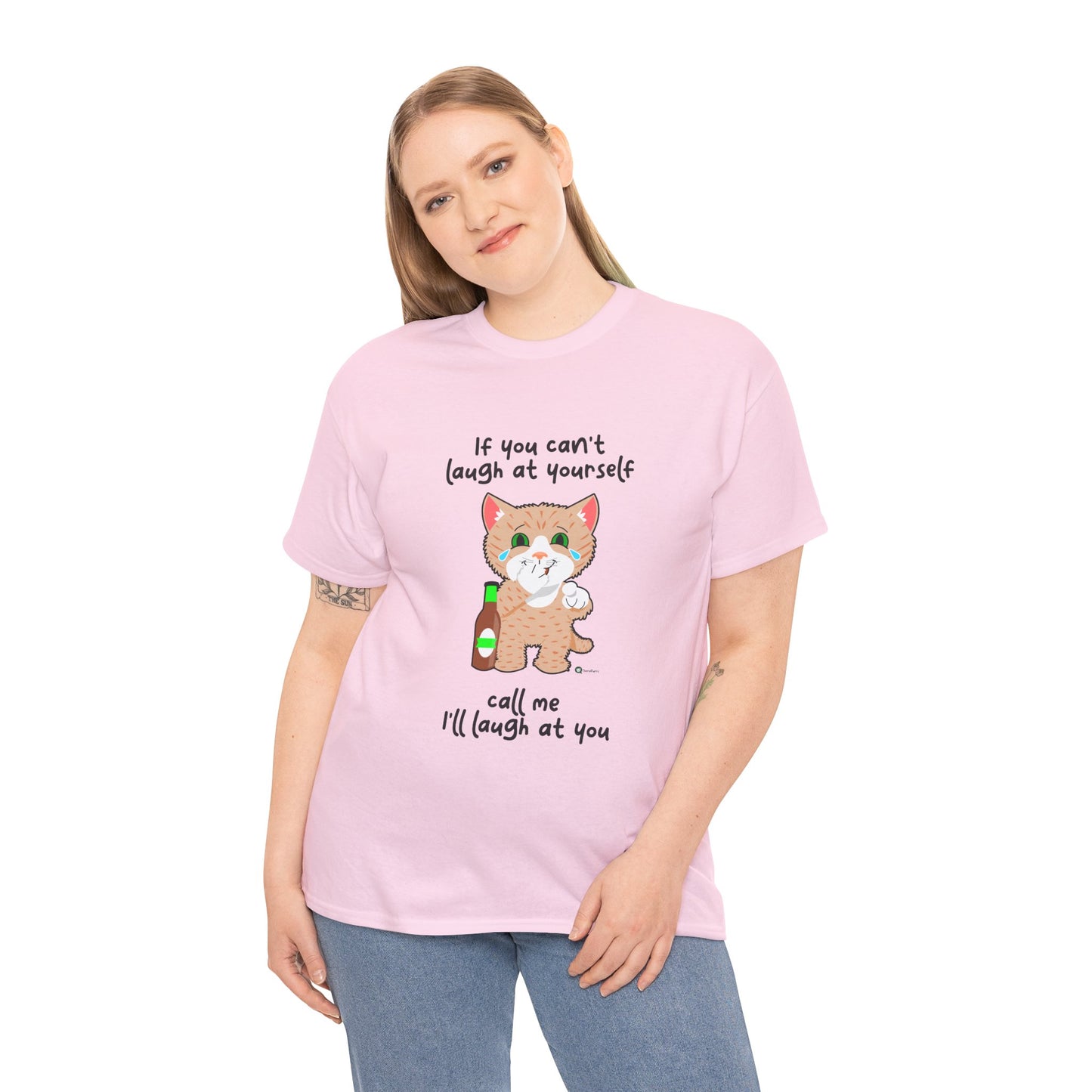 T-Shirt - SmartyCat - If you can't laugh at yourself - call me - I'll laugh at you