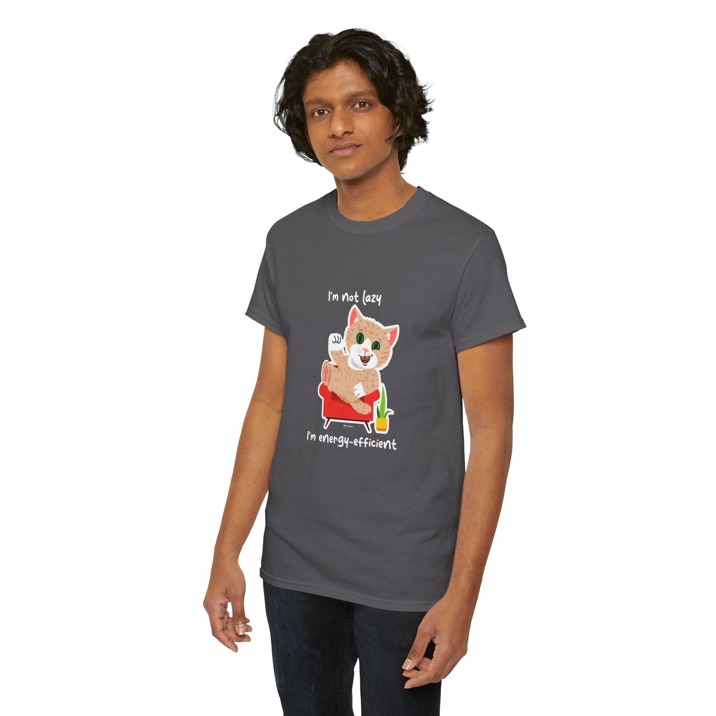 T-Shirt - SmartyCat - I'm not lazy. I'm energy efficient.