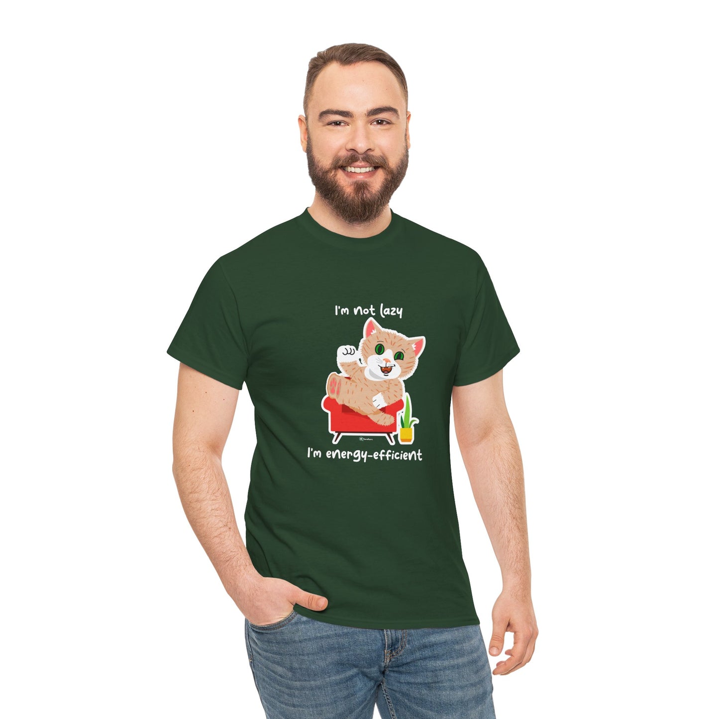 T-Shirt - SmartyCat - I'm not lazy. I'm energy efficient.