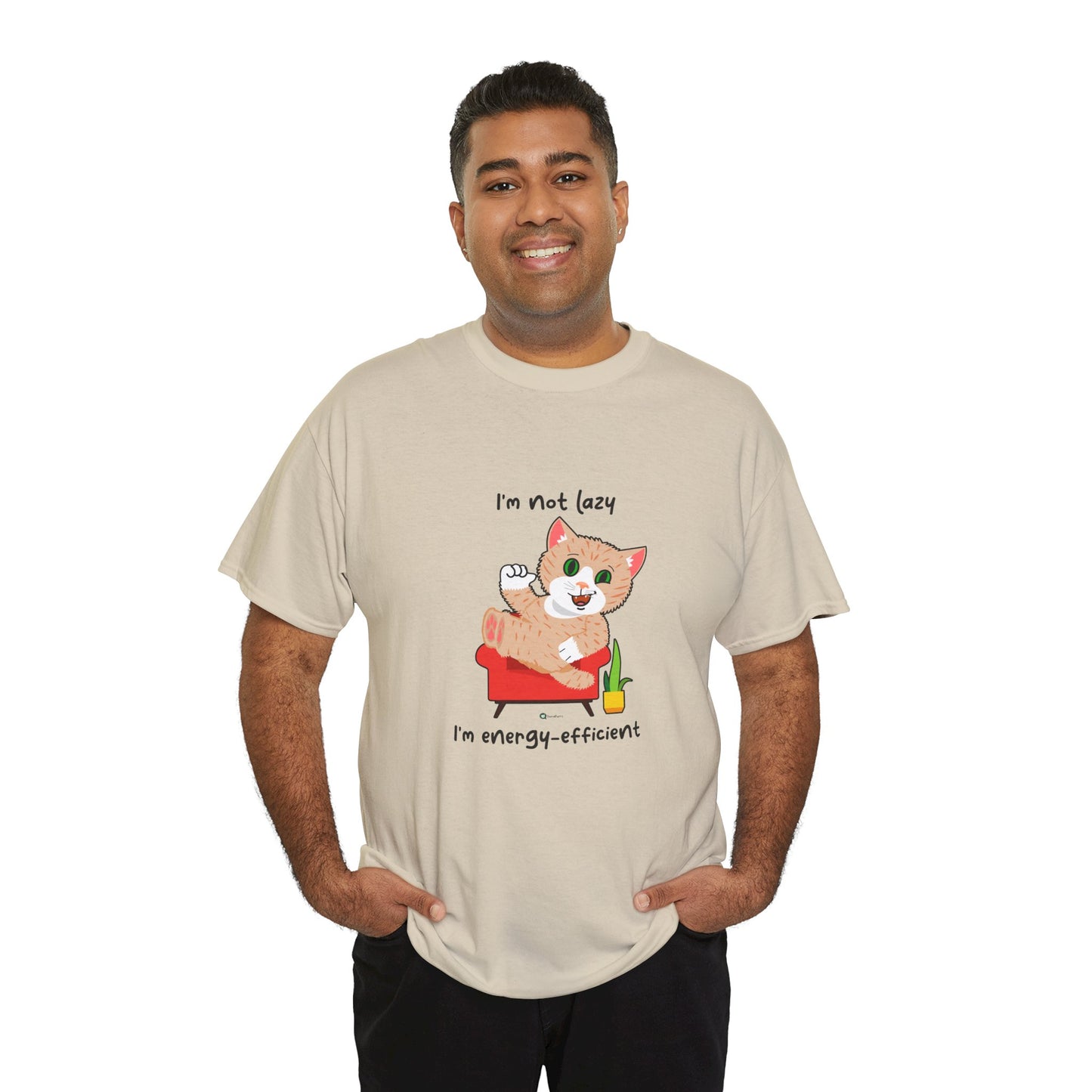 T-Shirt - SmartyCat - I'm not lazy. I'm energy efficient.