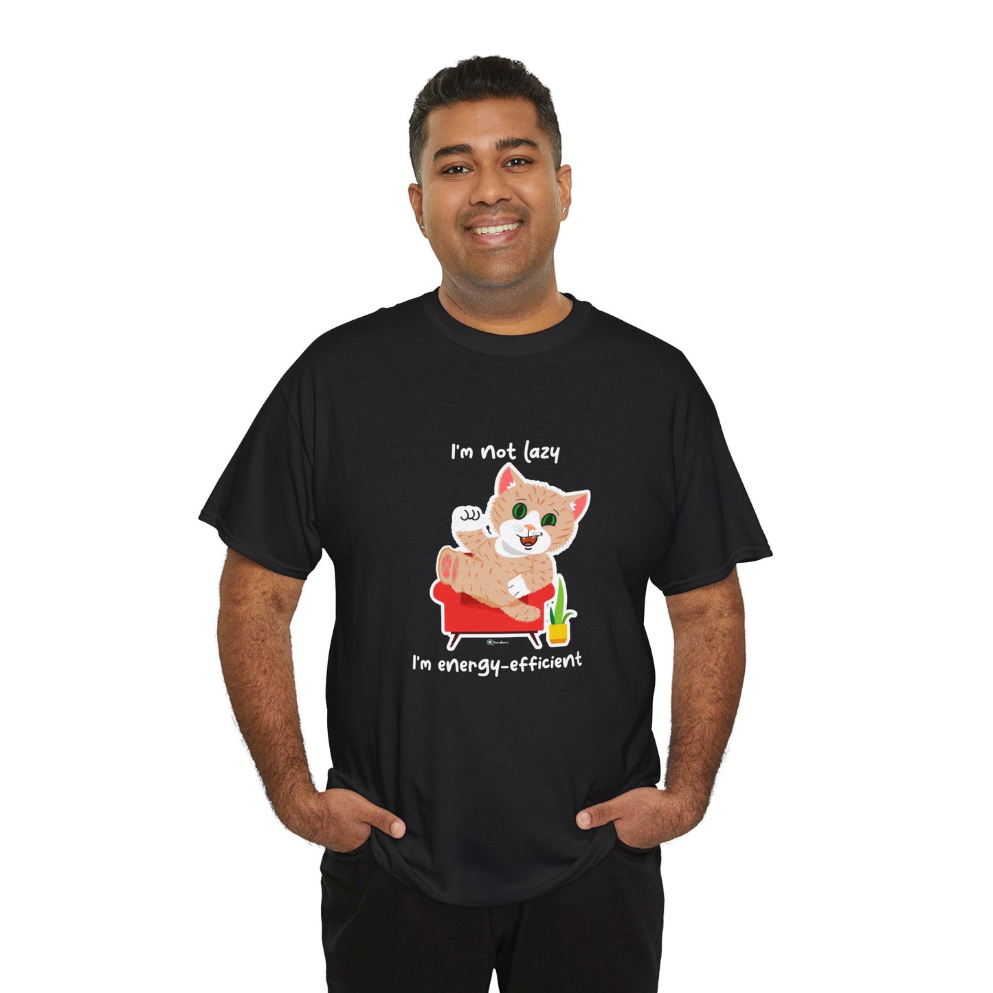 T-Shirt - SmartyCat - I'm not lazy. I'm energy efficient.