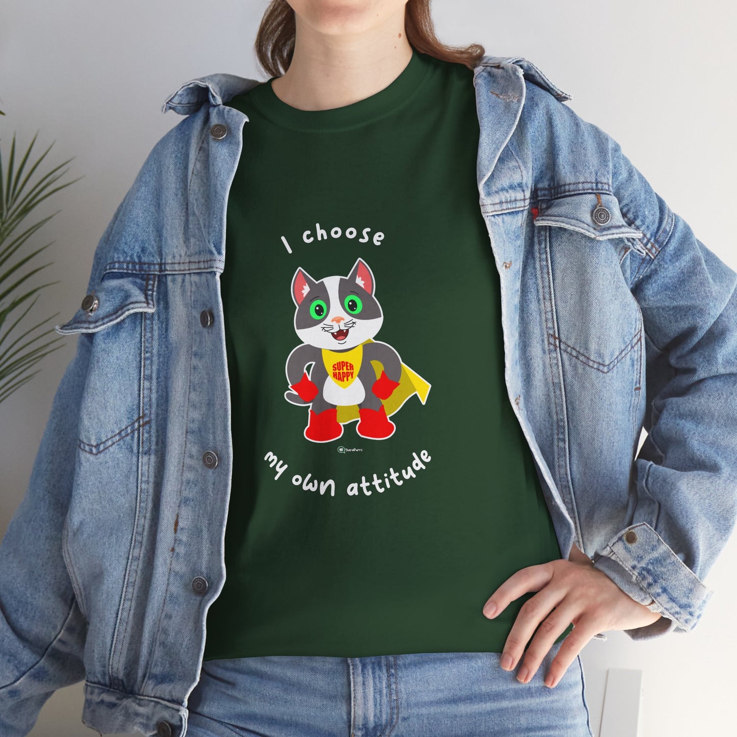 T-Shirt - PosiCat - I choose my own attitude