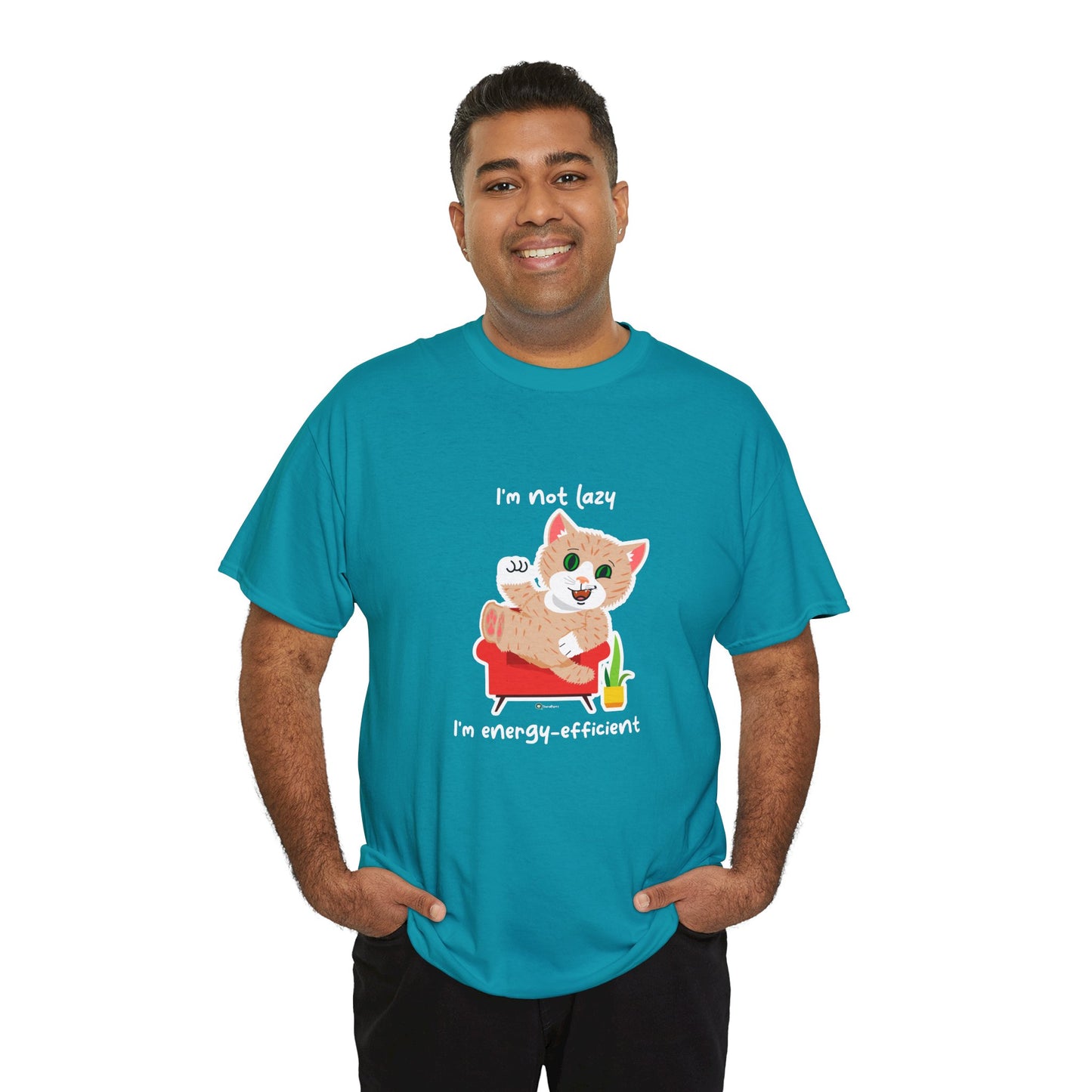 T-Shirt - SmartyCat - I'm not lazy. I'm energy efficient.