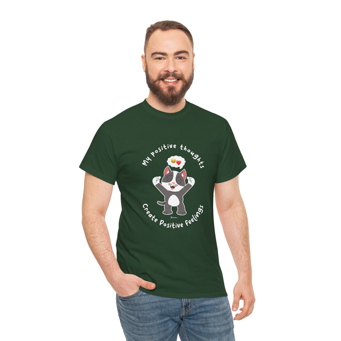 T-Shirt - PosiCat - My positive thoughts create positive feelings