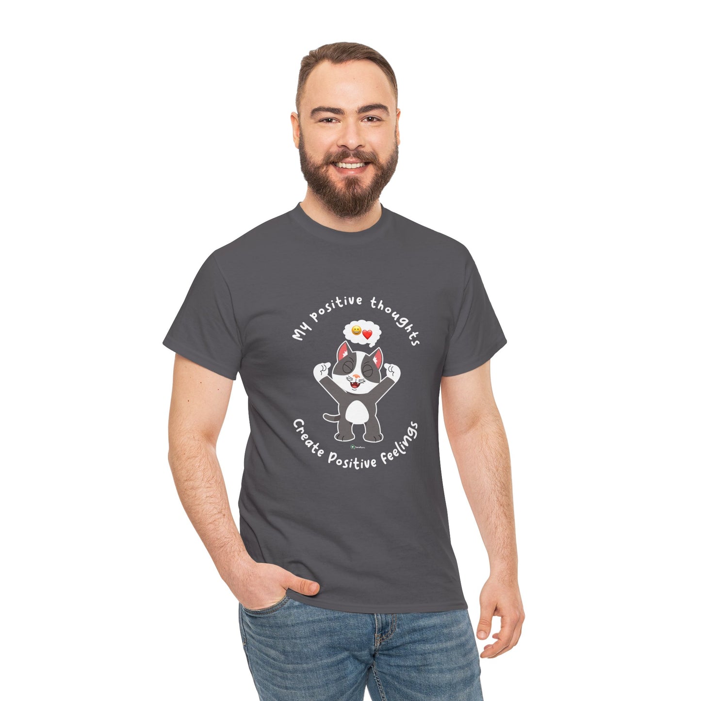 T-Shirt - PosiCat - My positive thoughts create positive feelings