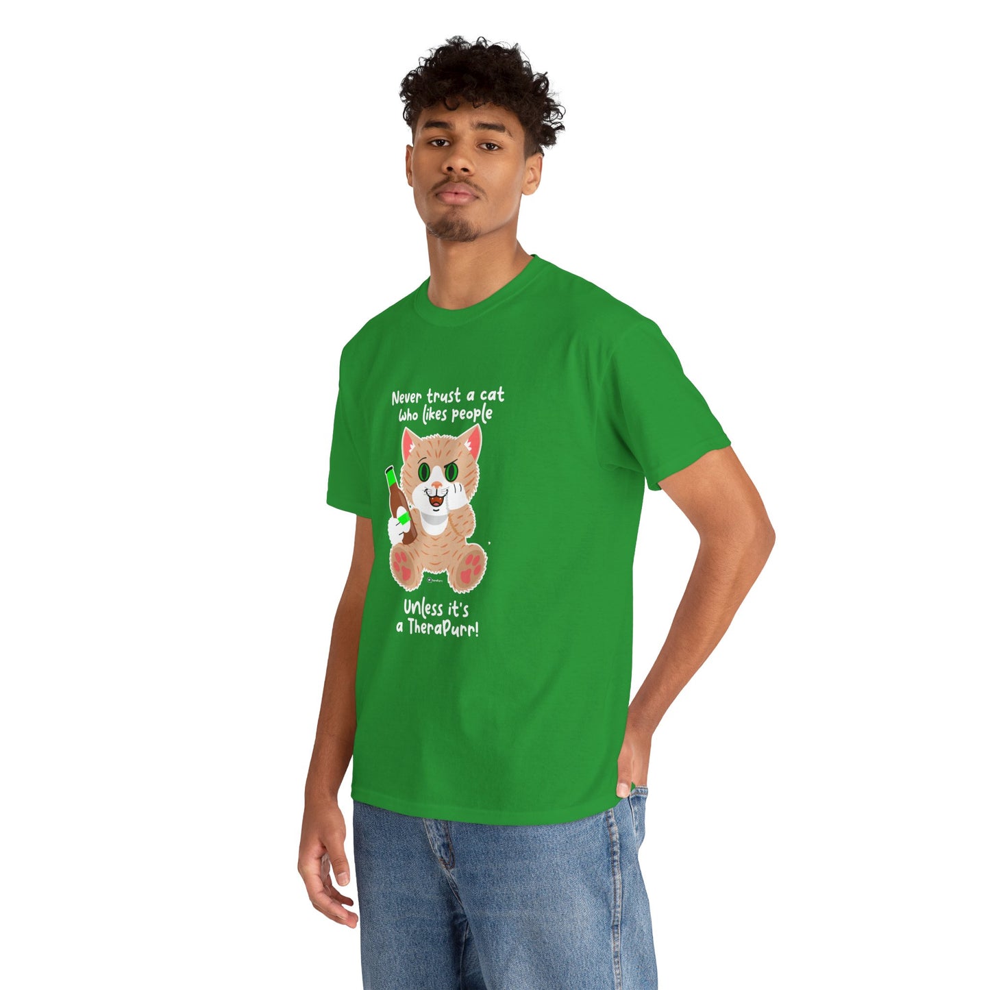 T-Shirt - SmartyCat - Never trust a cat who likes people - unless it's a TheraPurr!