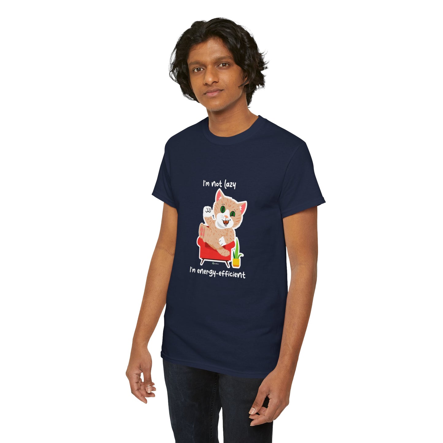 T-Shirt - SmartyCat - I'm not lazy. I'm energy efficient.