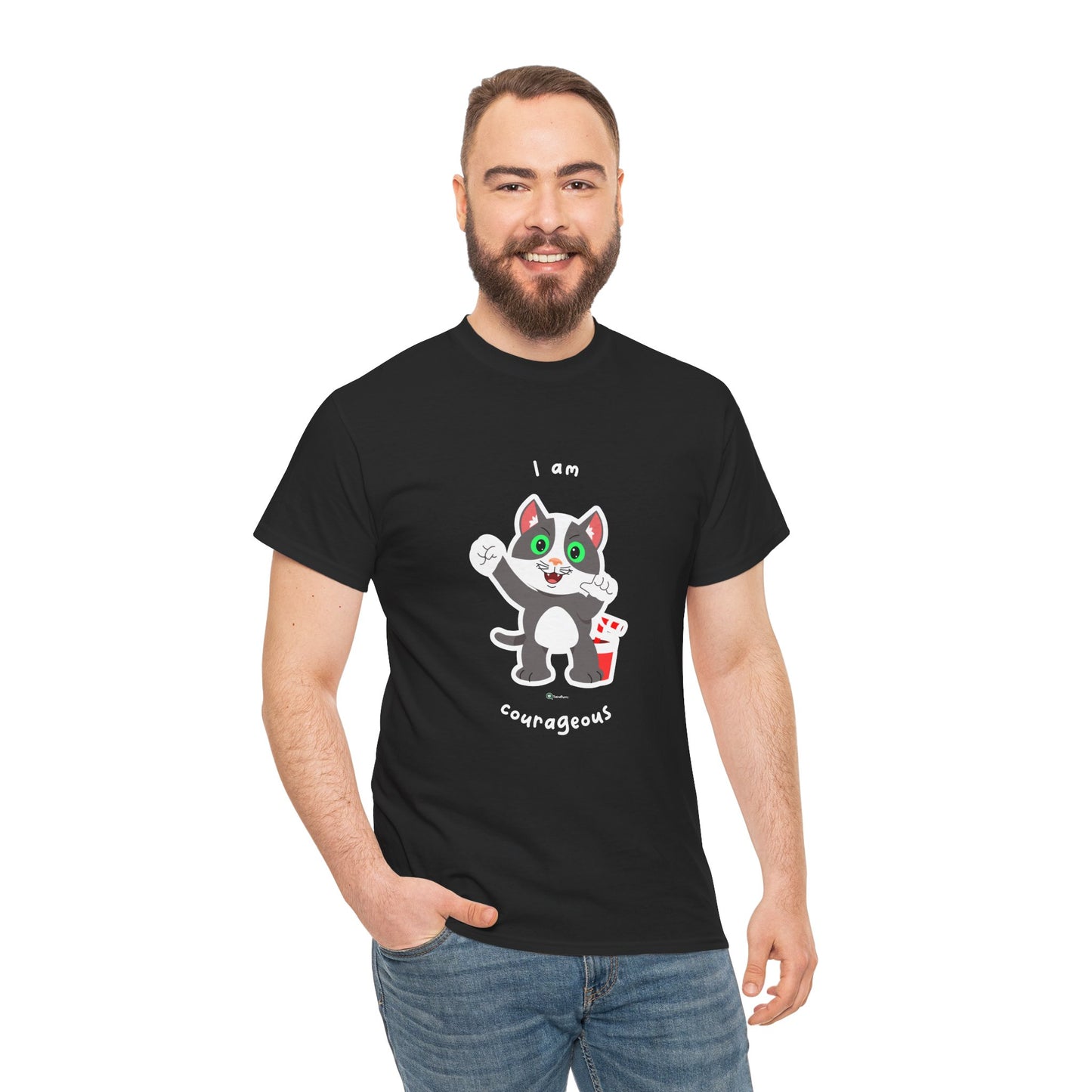 T-Shirt - PosiCat - I am courageous