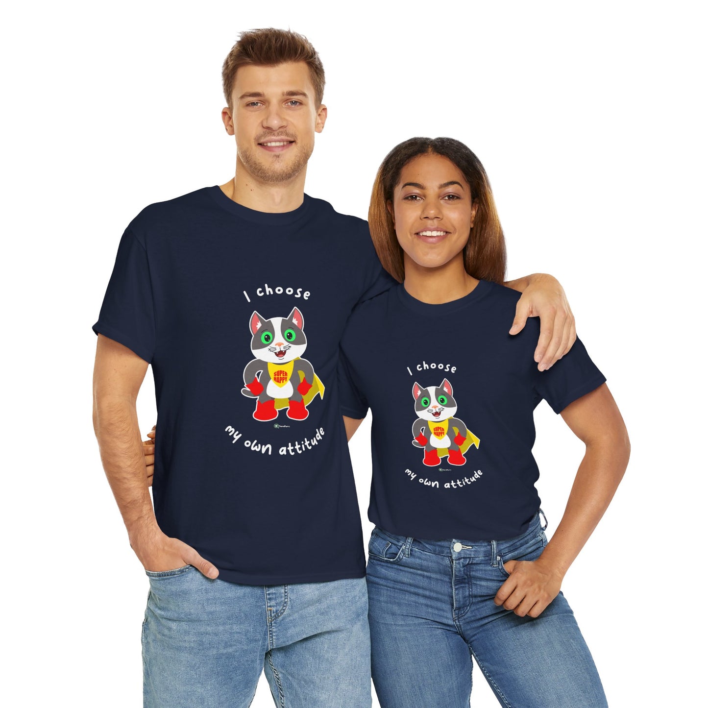 T-Shirt - PosiCat - I choose my own attitude