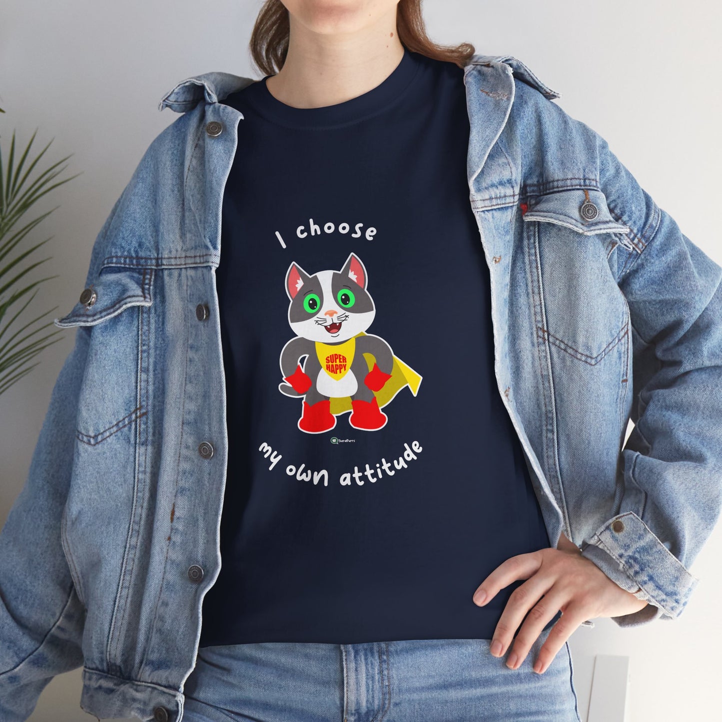 T-Shirt - PosiCat - I choose my own attitude