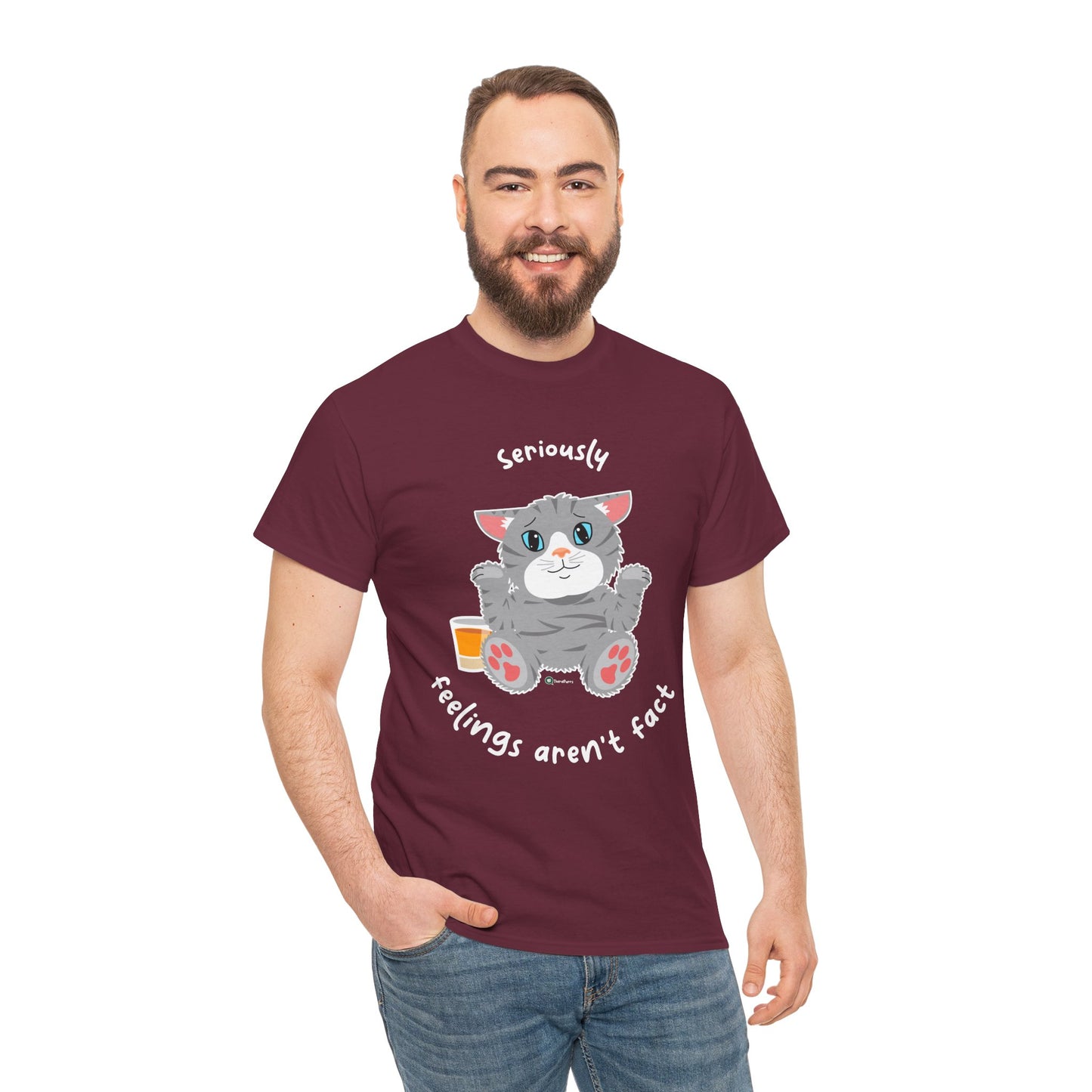 T-Shirt - TheraCat - Seriously feelings aren't fact