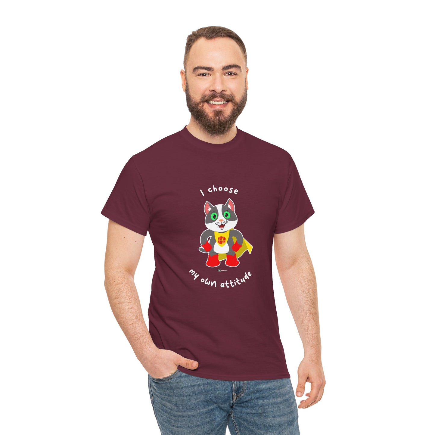 T-Shirt - PosiCat - I choose my own attitude