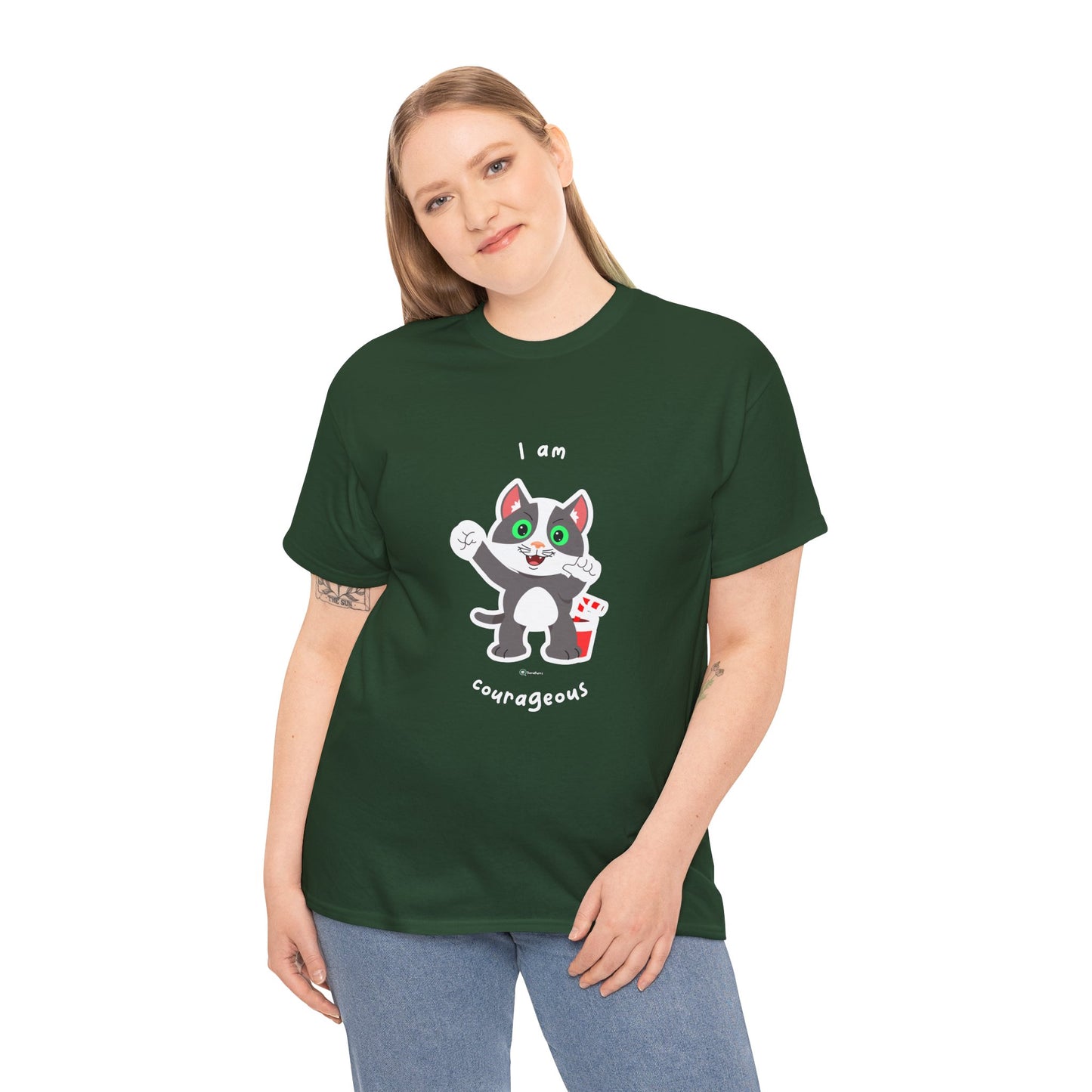 T-Shirt - PosiCat - I am courageous