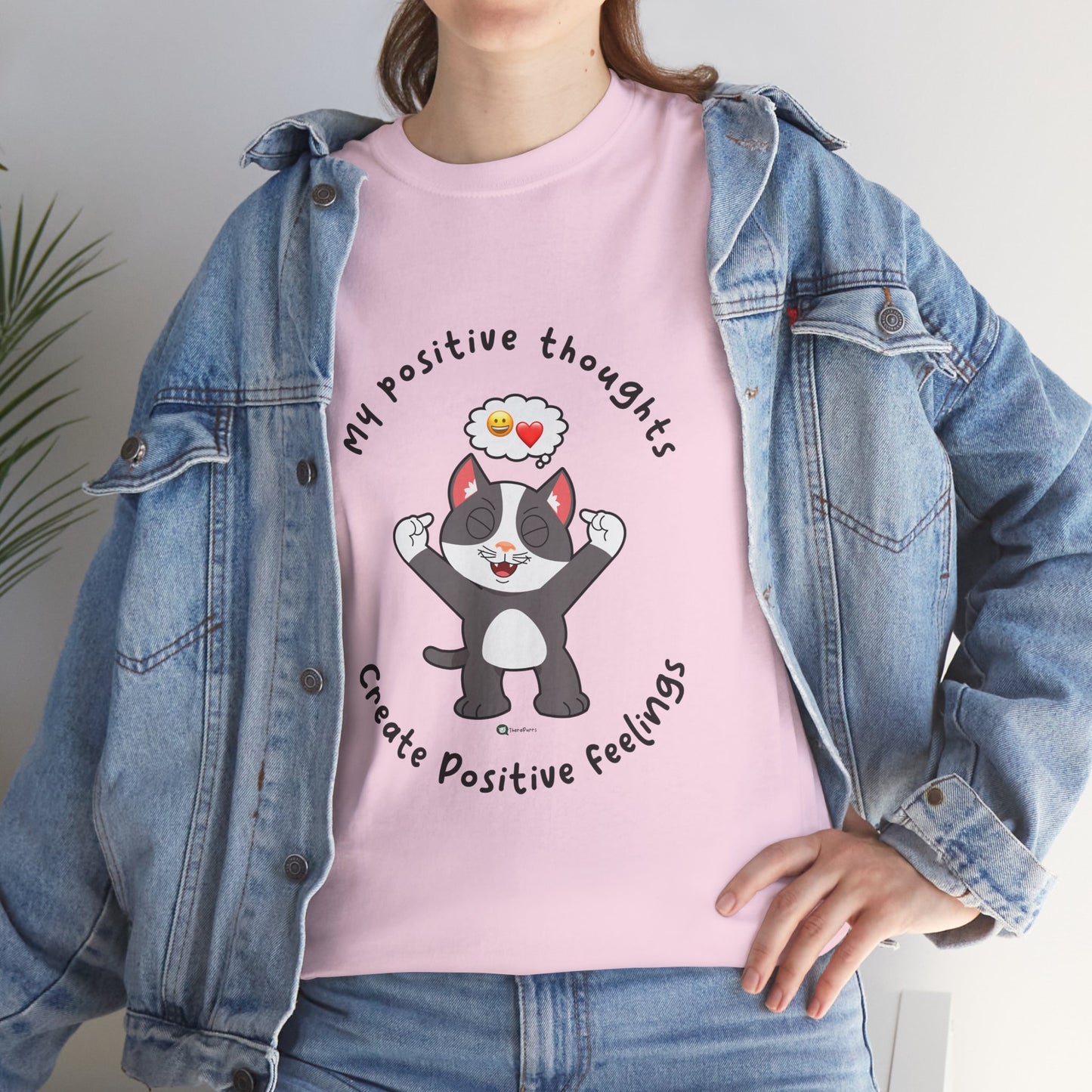 T-Shirt - PosiCat - My positive thoughts create positive feelings