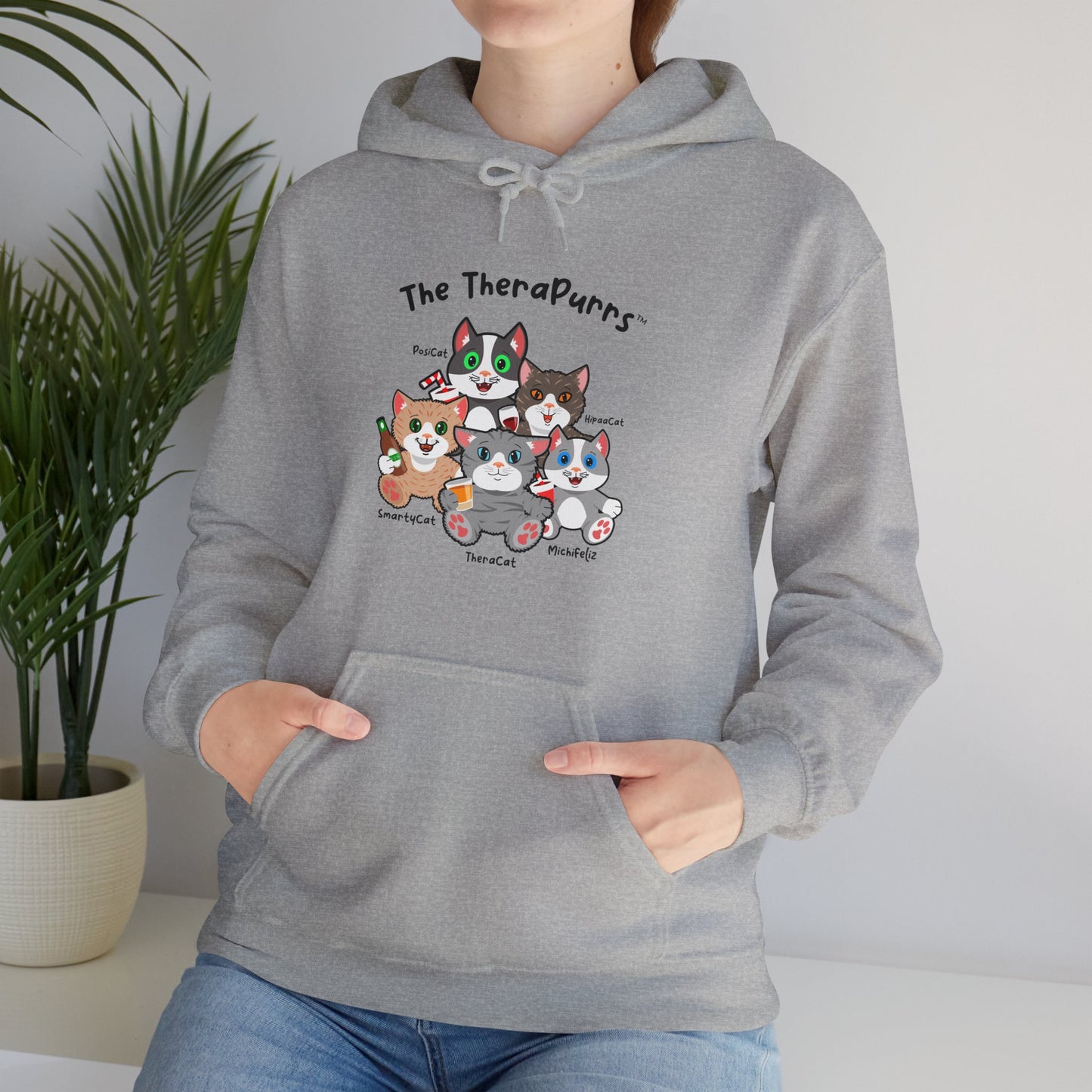 Sweatshirt - TheraPurrs - 5 Cats