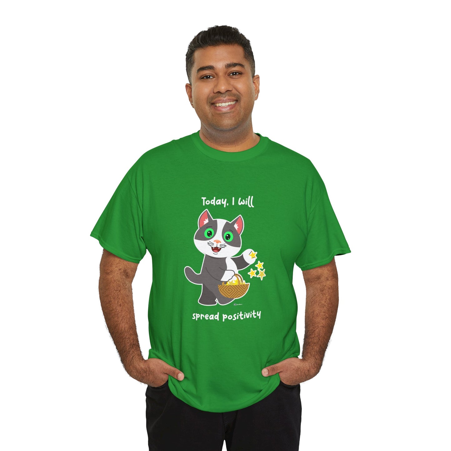 T-Shirt - PosiCat - Today, I will spread positivity