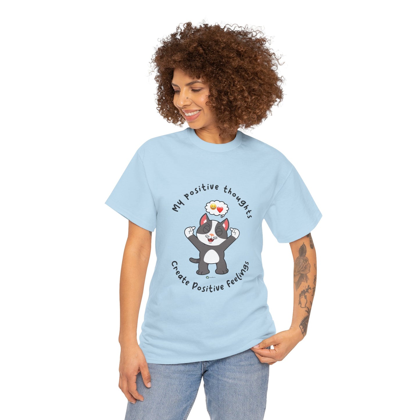 T-Shirt - PosiCat - My positive thoughts create positive feelings
