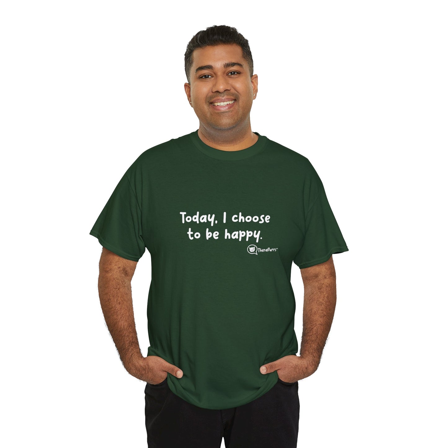 TheraPurrs Phrase T-Shirt - "Today, I choose to be happy"