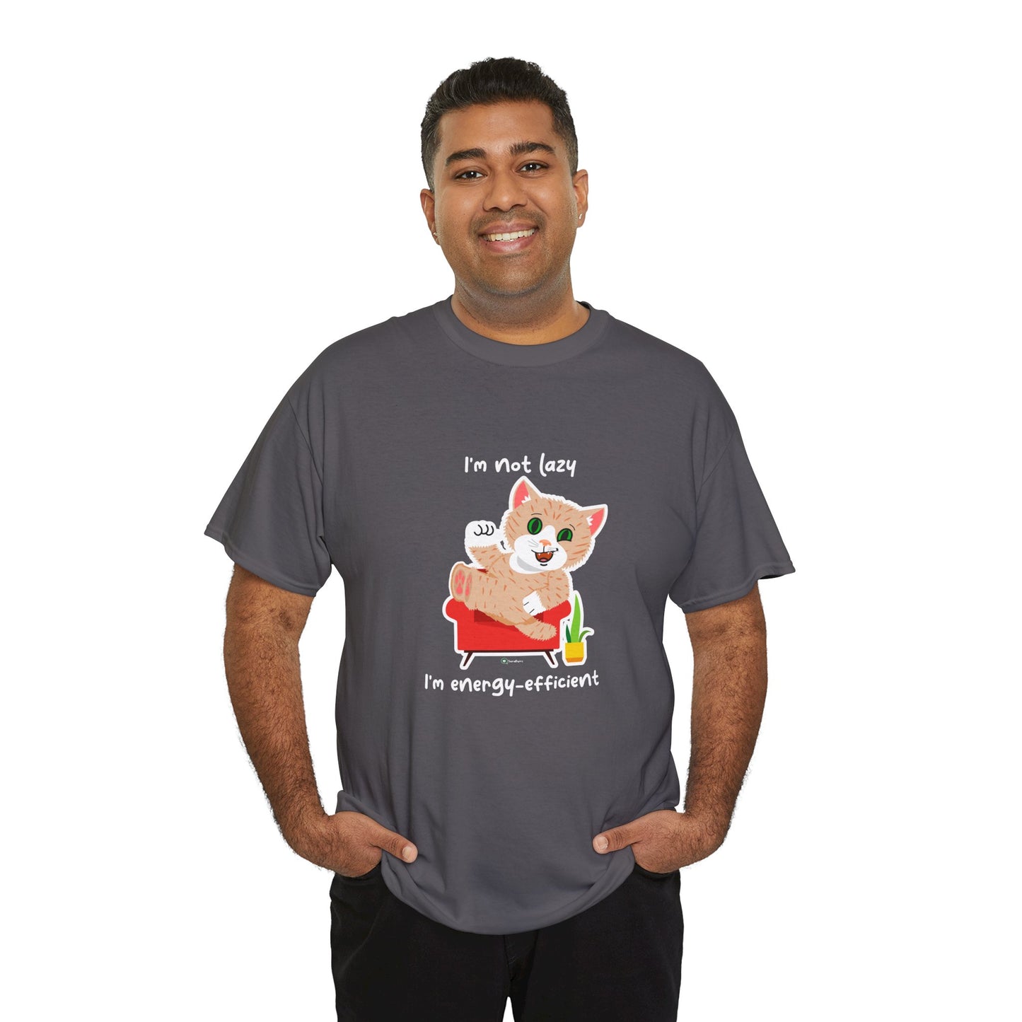 T-Shirt - SmartyCat - I'm not lazy. I'm energy efficient.