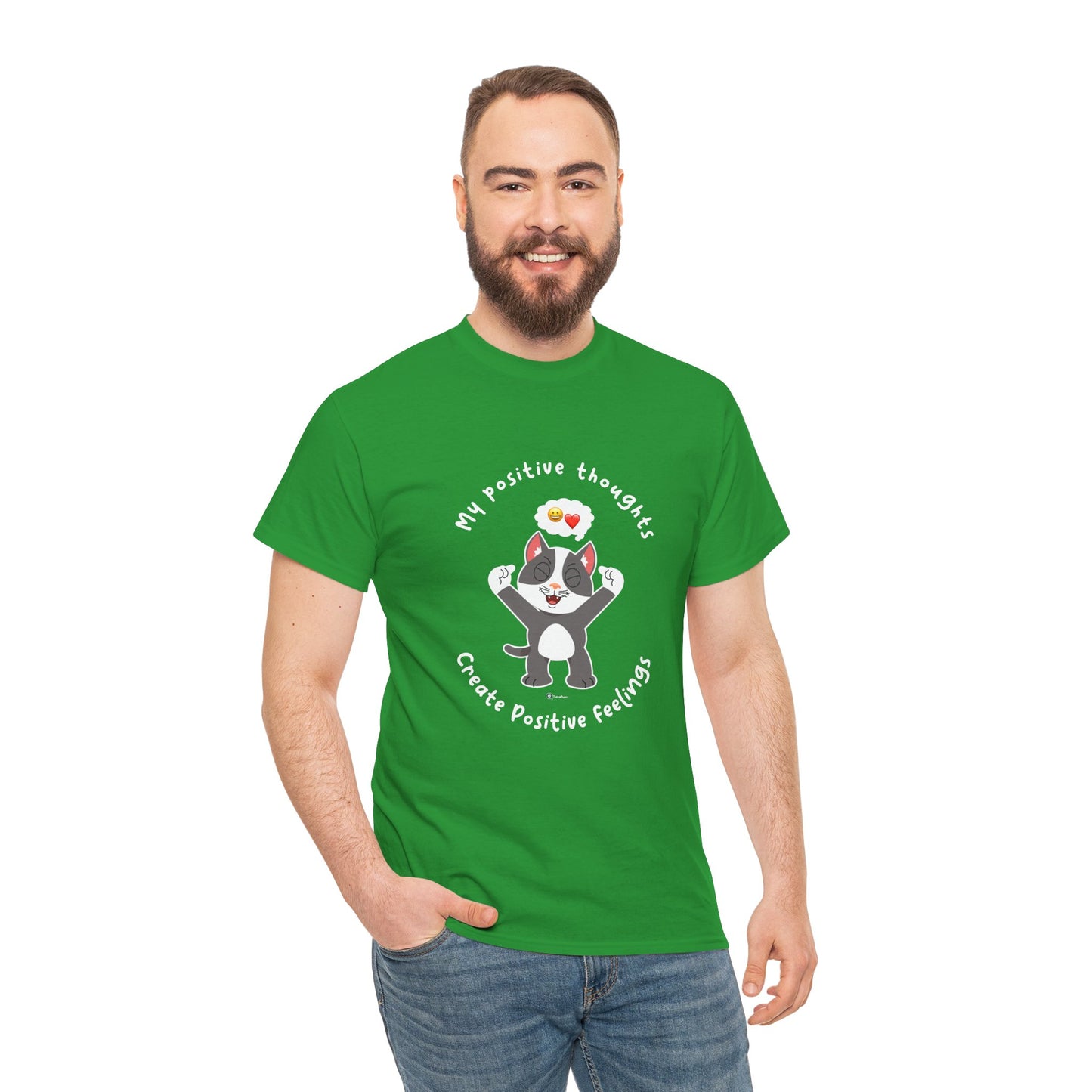 T-Shirt - PosiCat - My positive thoughts create positive feelings