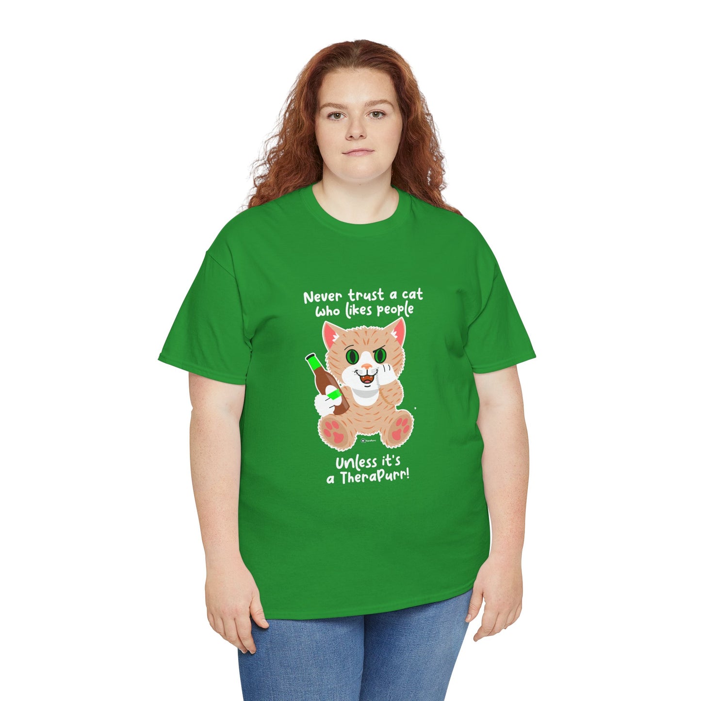 T-Shirt - SmartyCat - Never trust a cat who likes people - unless it's a TheraPurr!